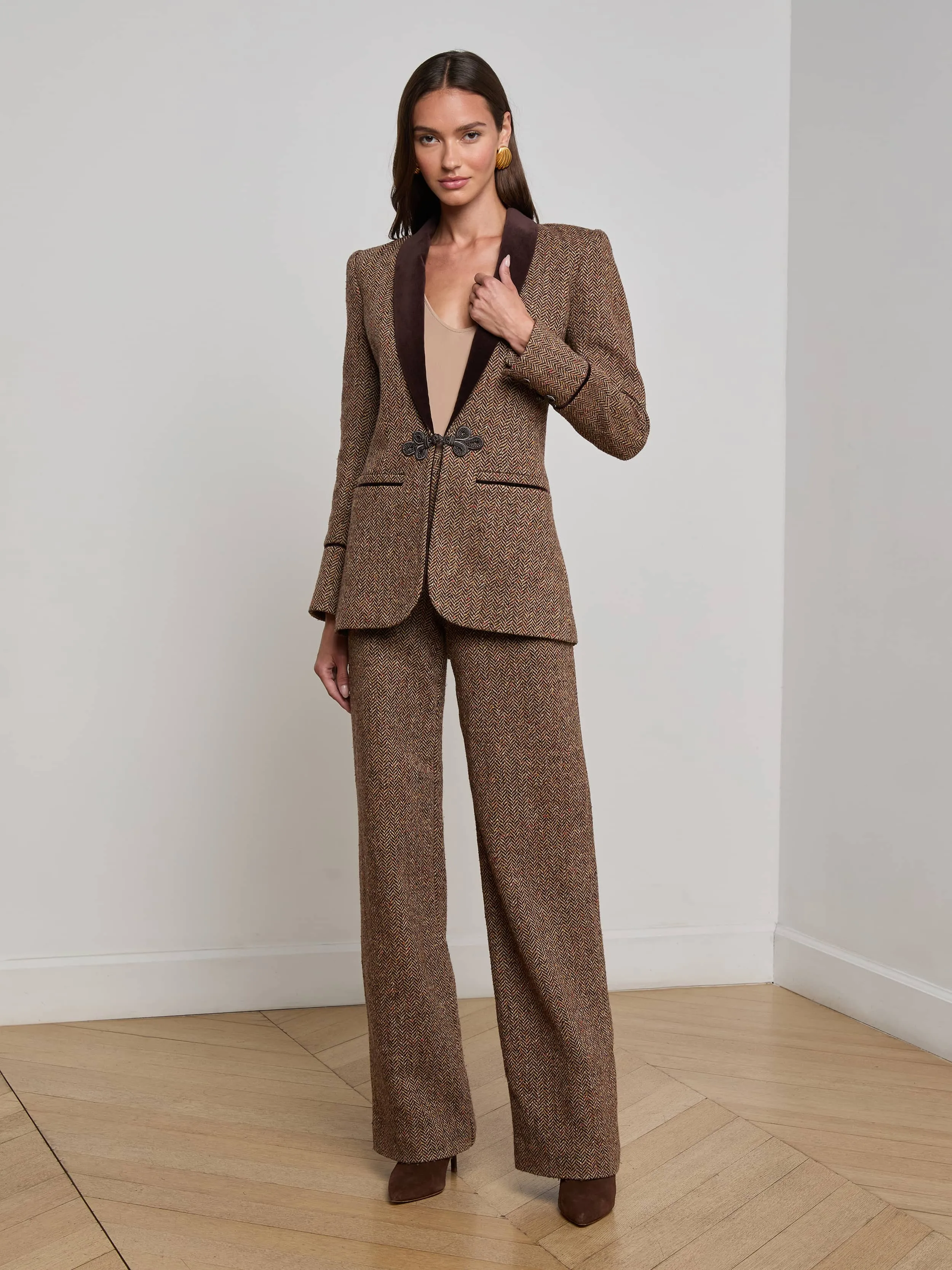 Gable Herringbone Blazer sold by L'AGENCE product image thumbnail 3