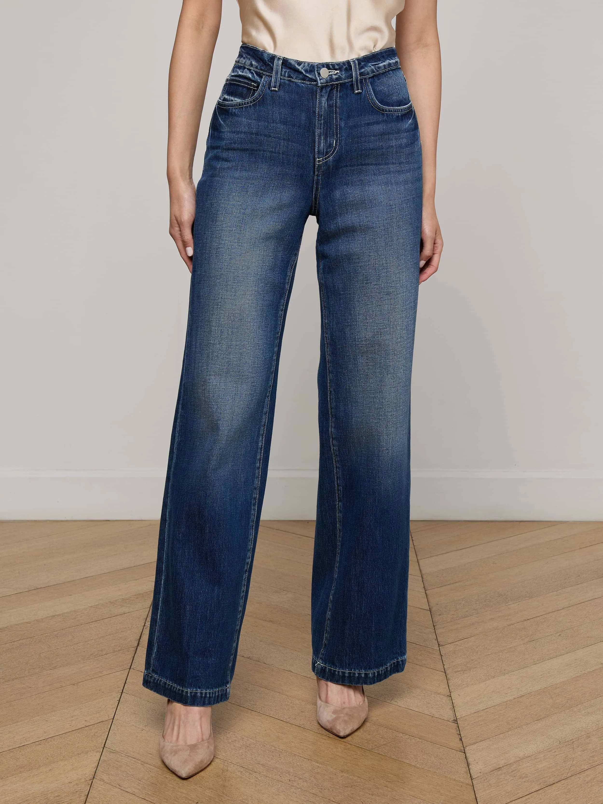 Clayton Wide-Leg Jean sold by L'AGENCE product image thumbnail 2
