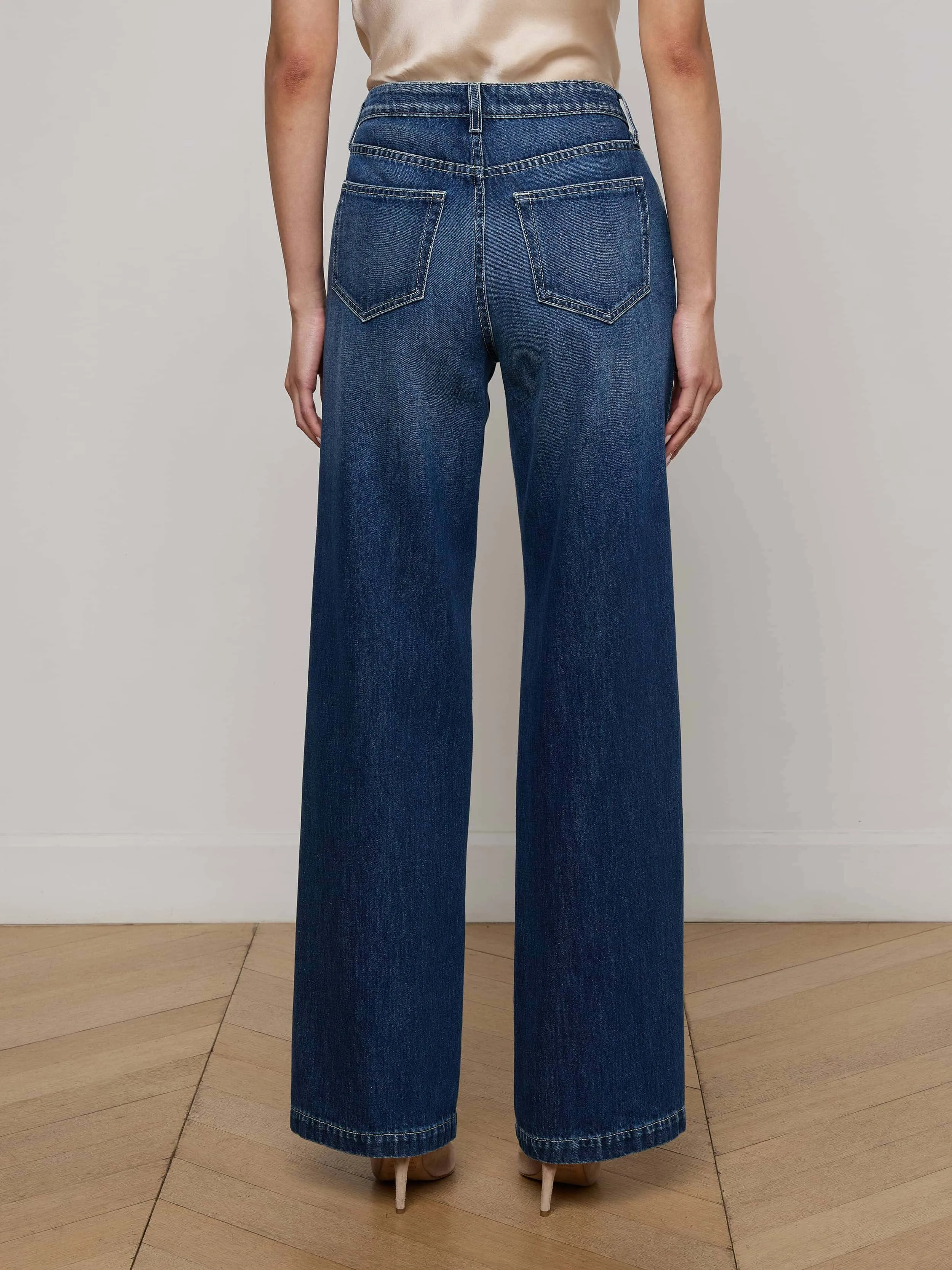 Clayton Wide-Leg Jean sold by L'AGENCE product image thumbnail 4