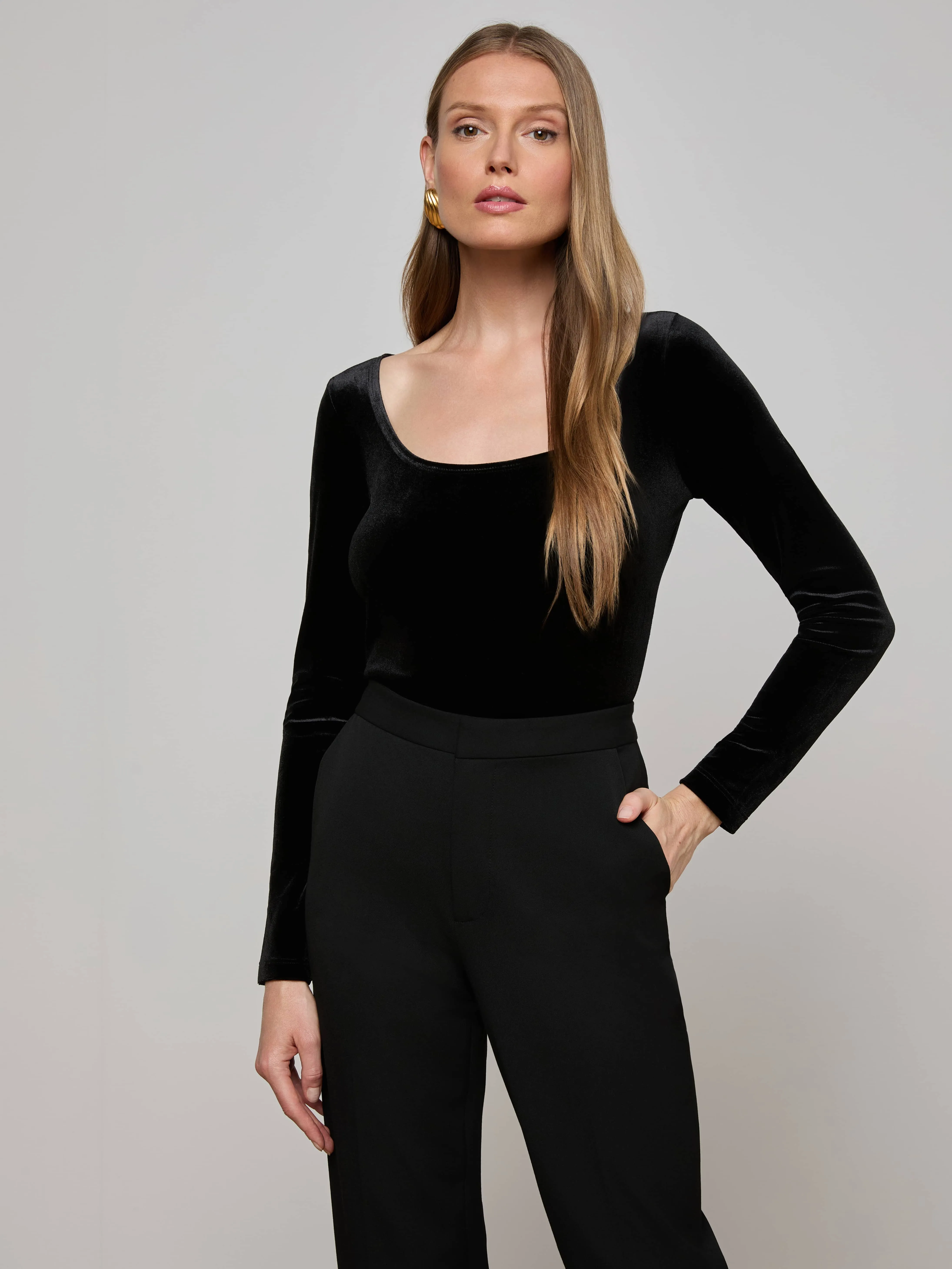 Jelena Velvet Top sold by L'AGENCE