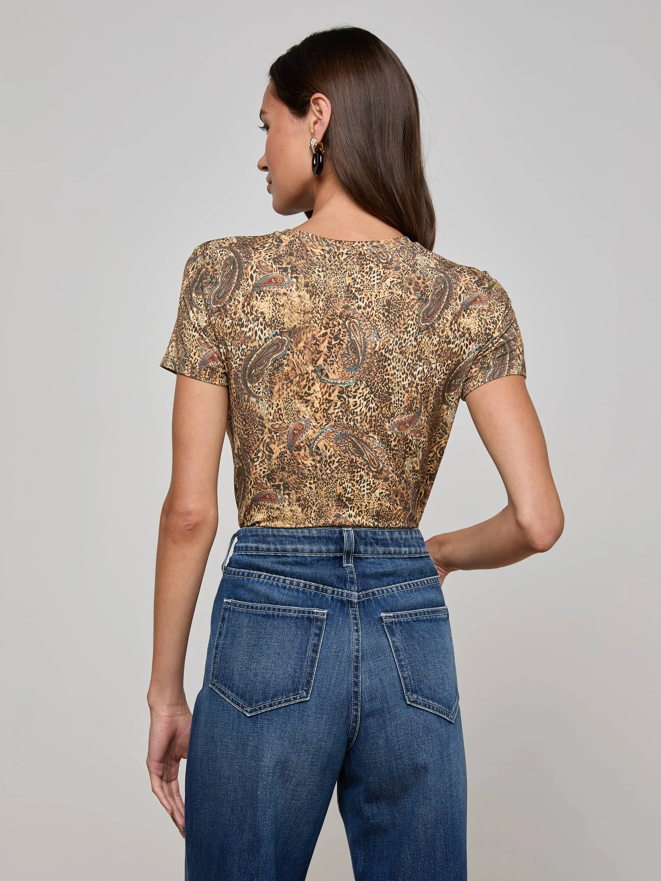 Ressi Fitted Tee sold by L'AGENCE product image thumbnail 4