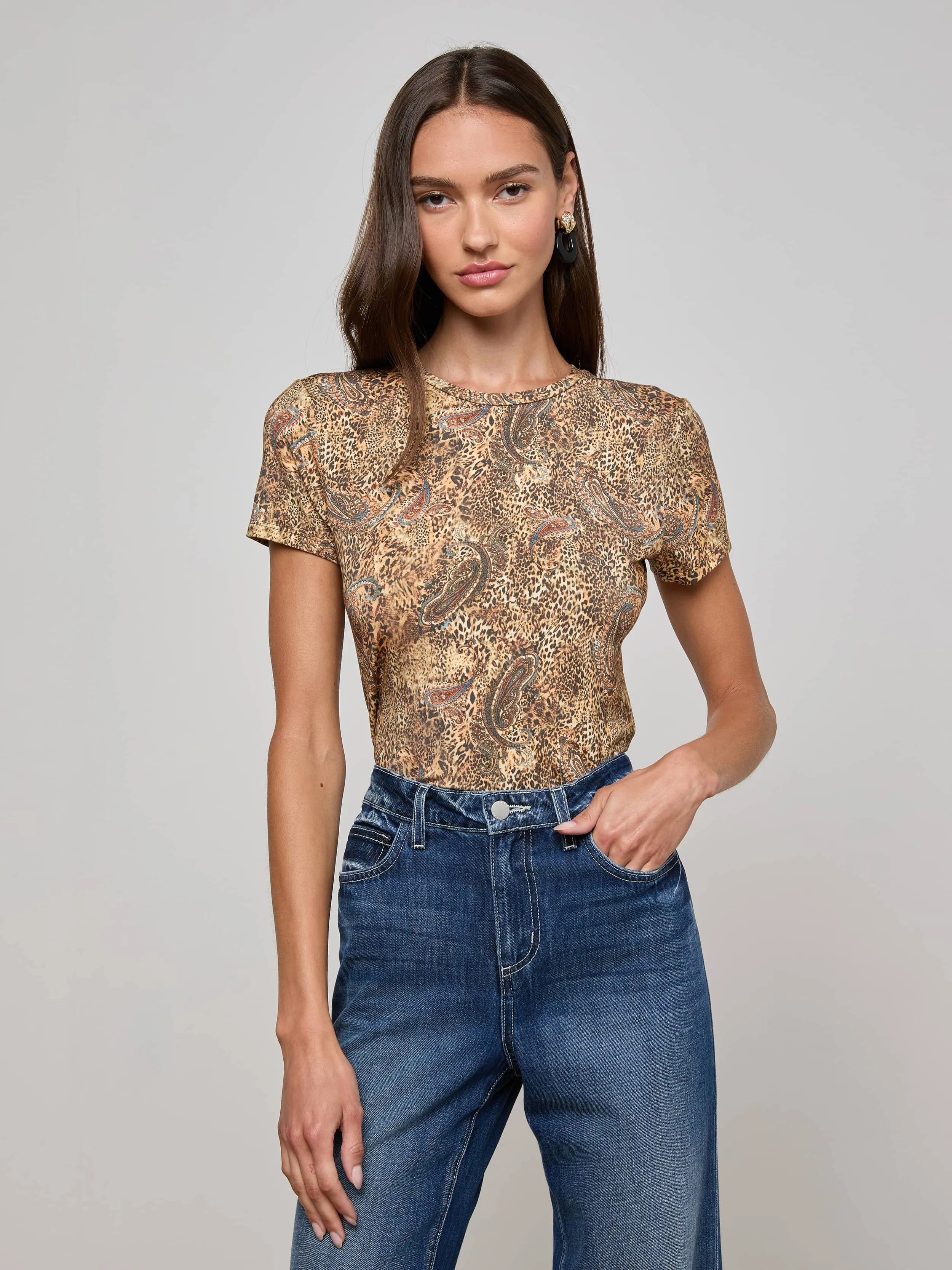 Ressi Fitted Tee sold by L'AGENCE