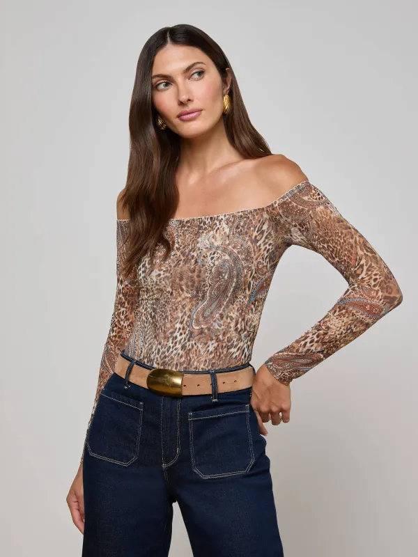 Peonie Off-The-Shoulder Bodysuit sold by L'AGENCE