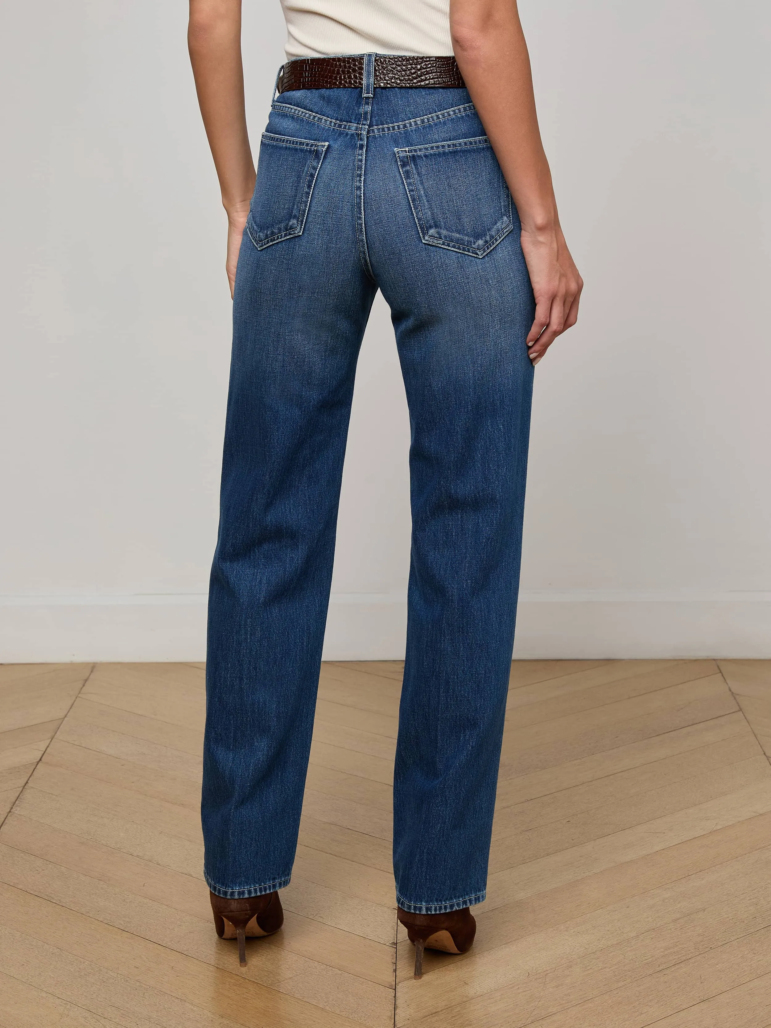 Jones Stovepipe Jean sold by L'AGENCE product image thumbnail 4