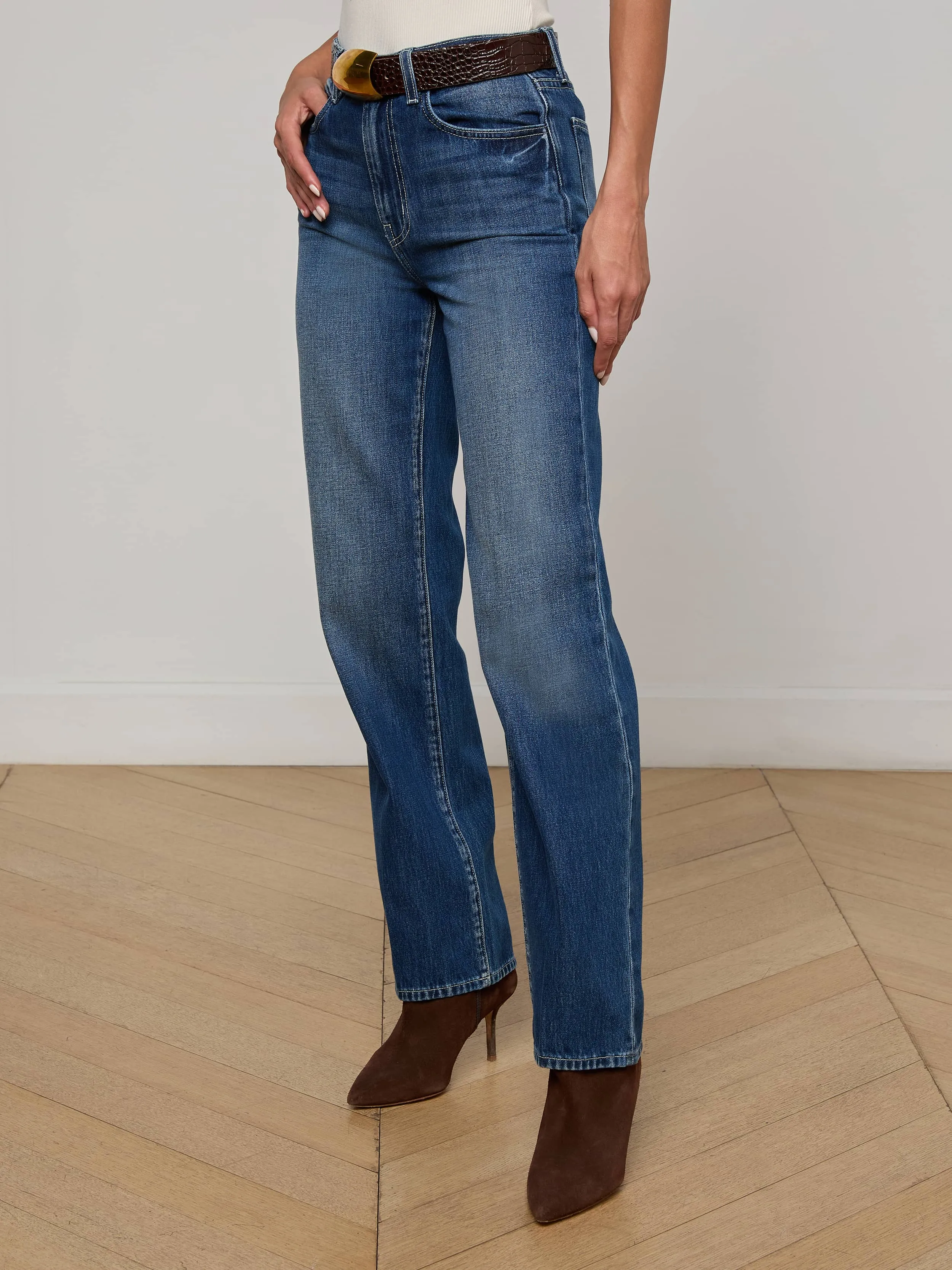 Jones Stovepipe Jean sold by L'AGENCE product image thumbnail 3