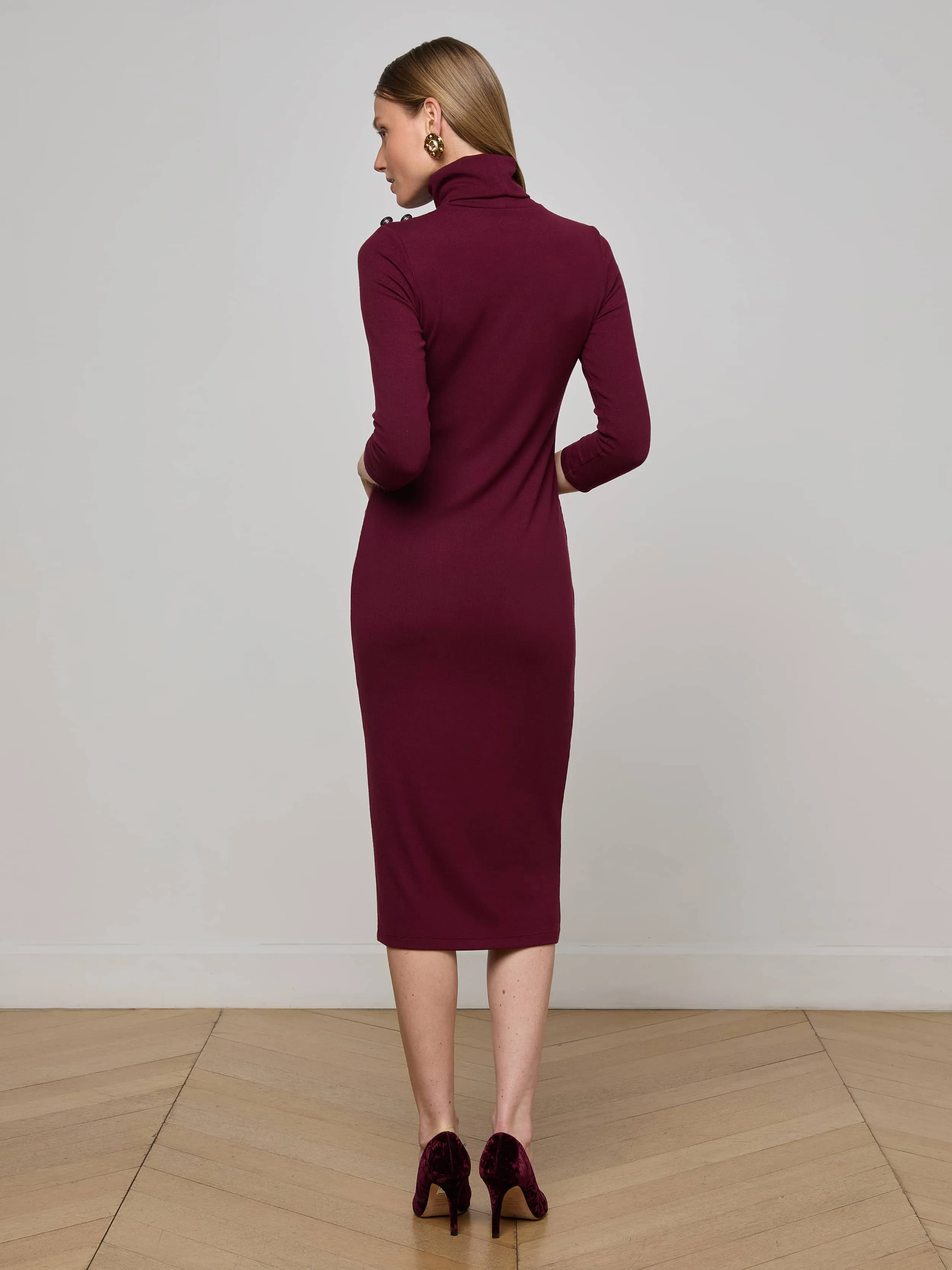 Voletta Turtleneck Midi Dress sold by L'AGENCE product image thumbnail 3