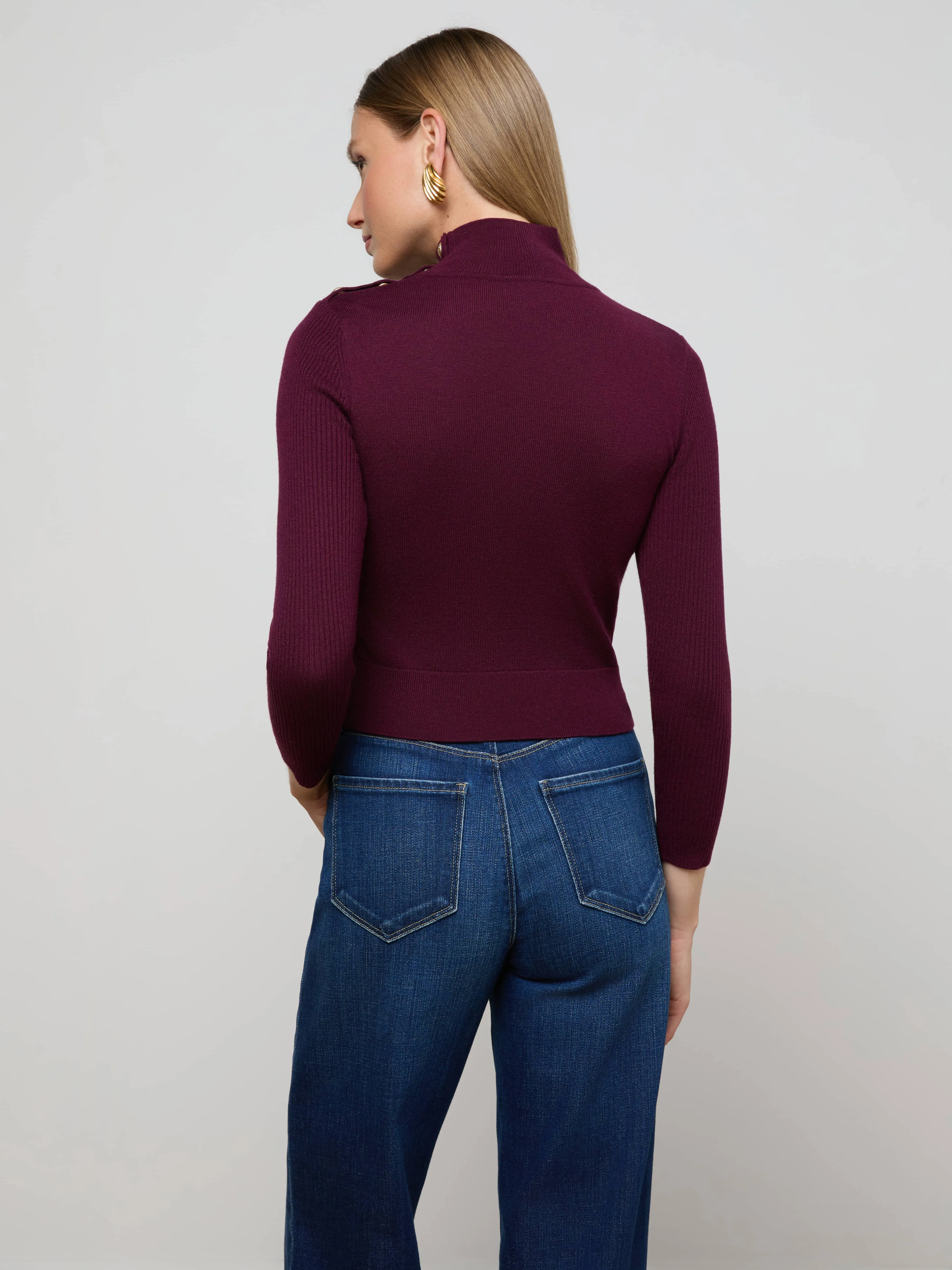 Kamdyn Cropped Sweater sold by L'AGENCE product image thumbnail 4