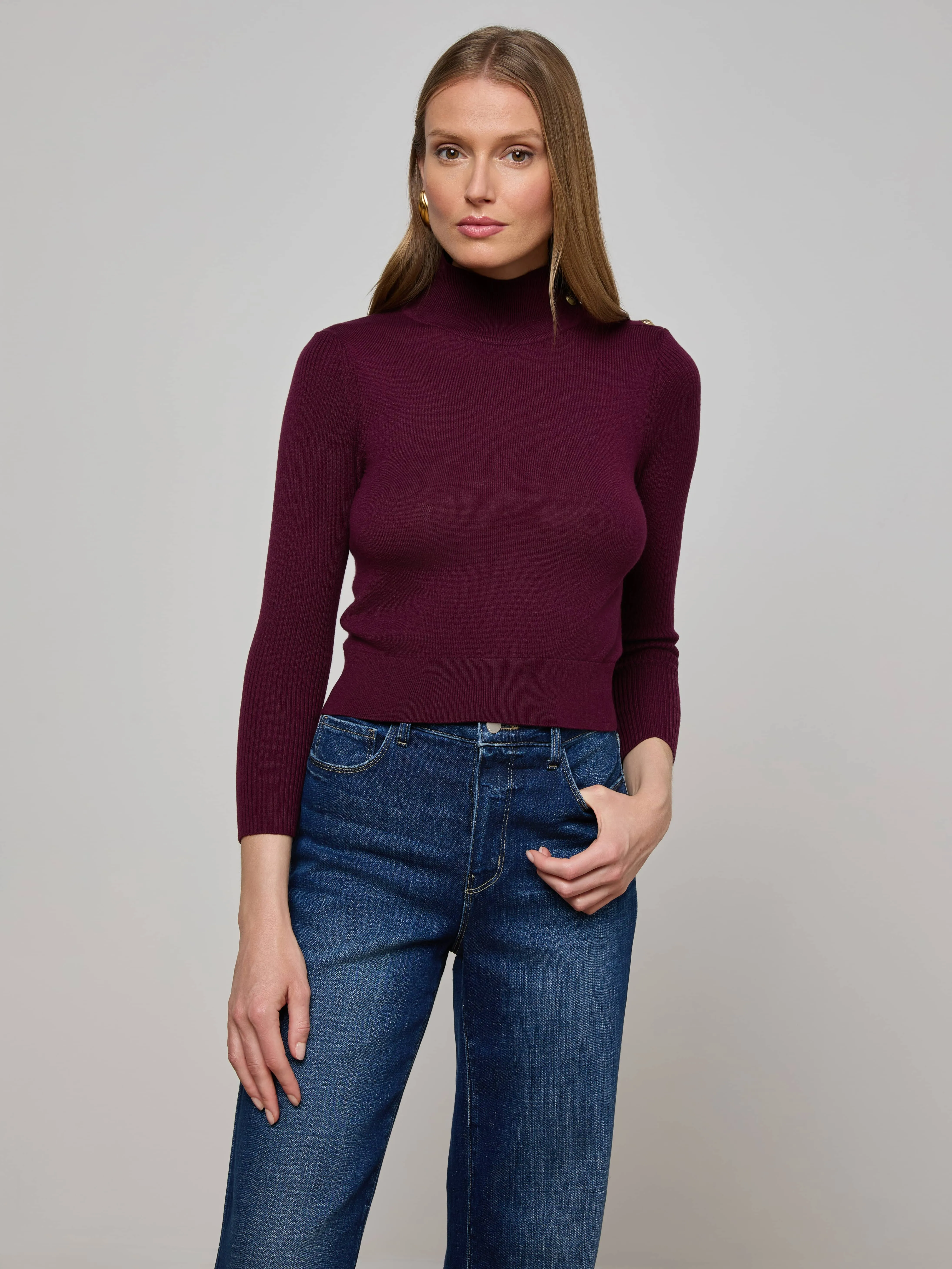 Kamdyn Cropped Sweater sold by L'AGENCE