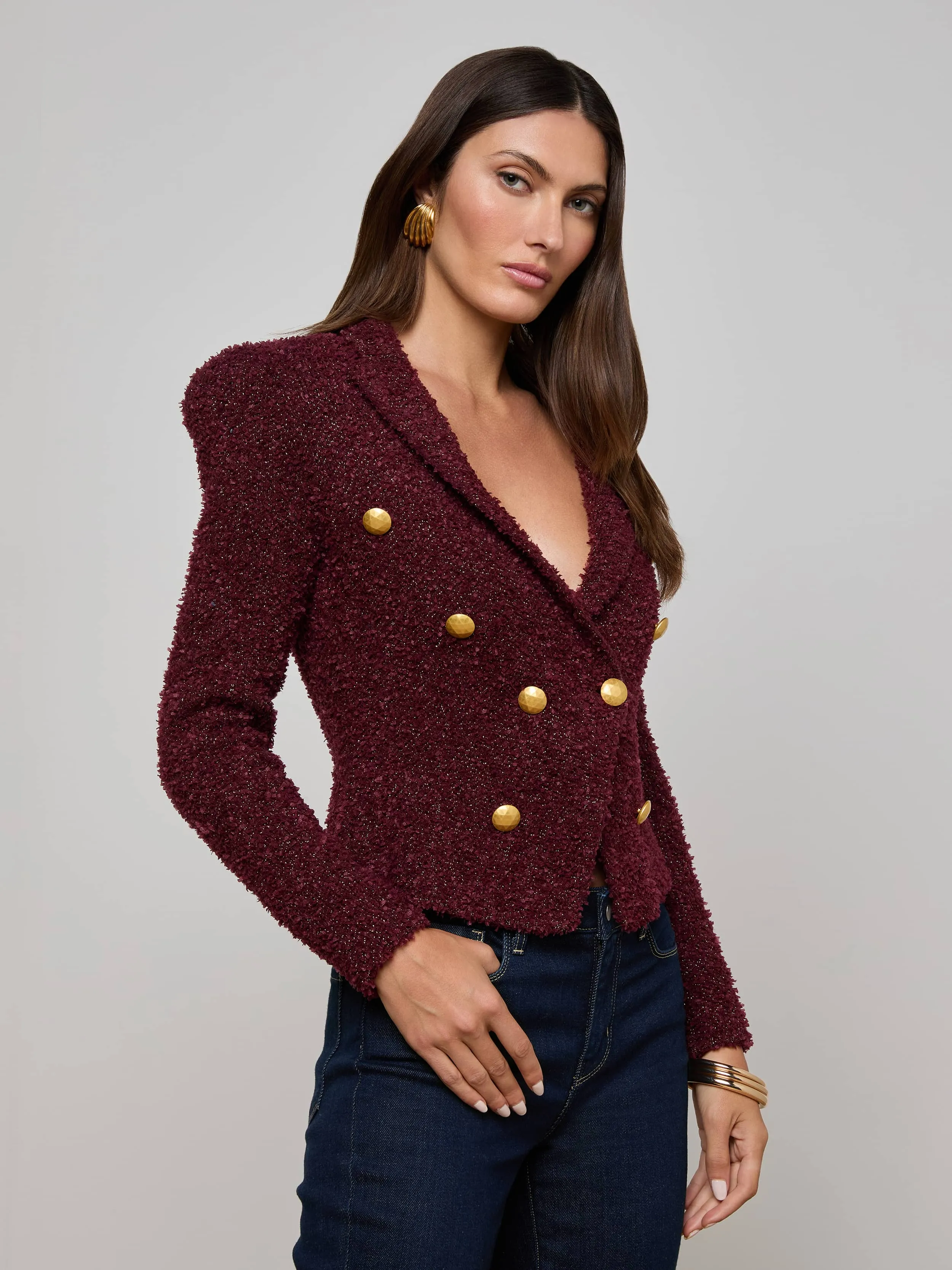 Bethany Knit Blazer sold by L'AGENCE product image thumbnail 3