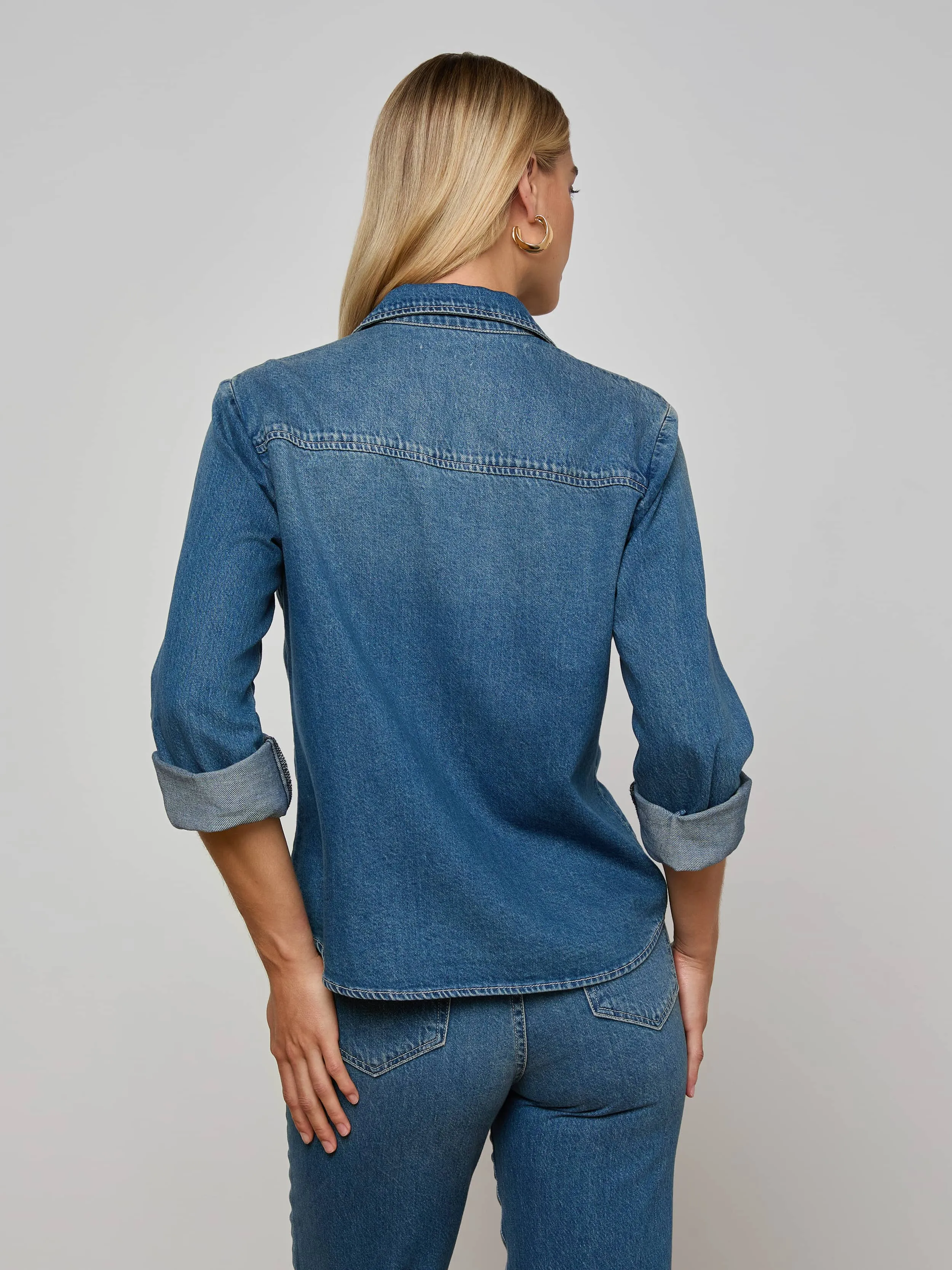 Isla Shirt sold by L'AGENCE product image thumbnail 4