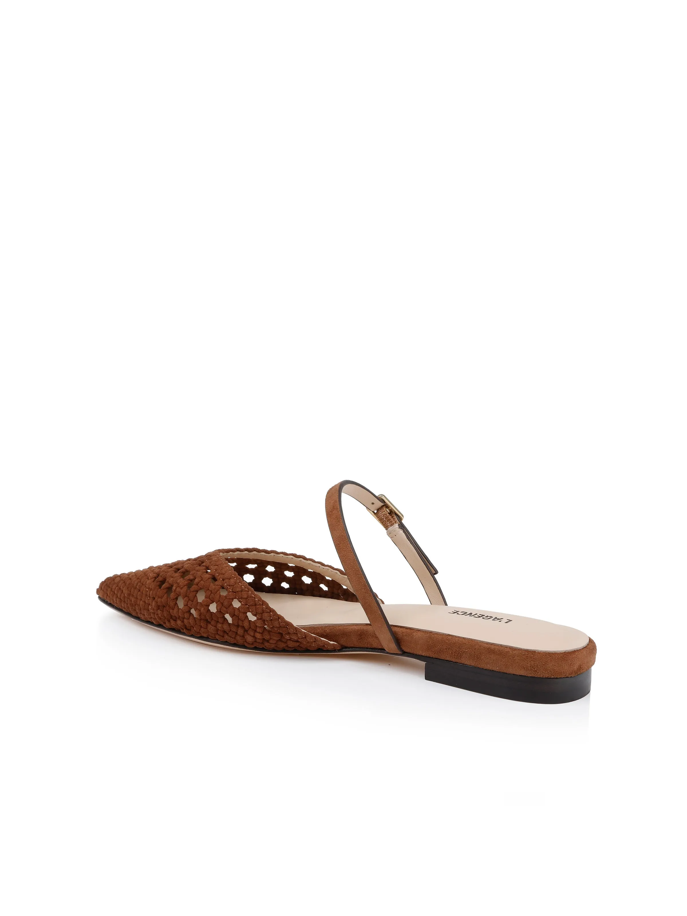 Jacklyn Suede Flat Mule sold by L'AGENCE product image thumbnail 3