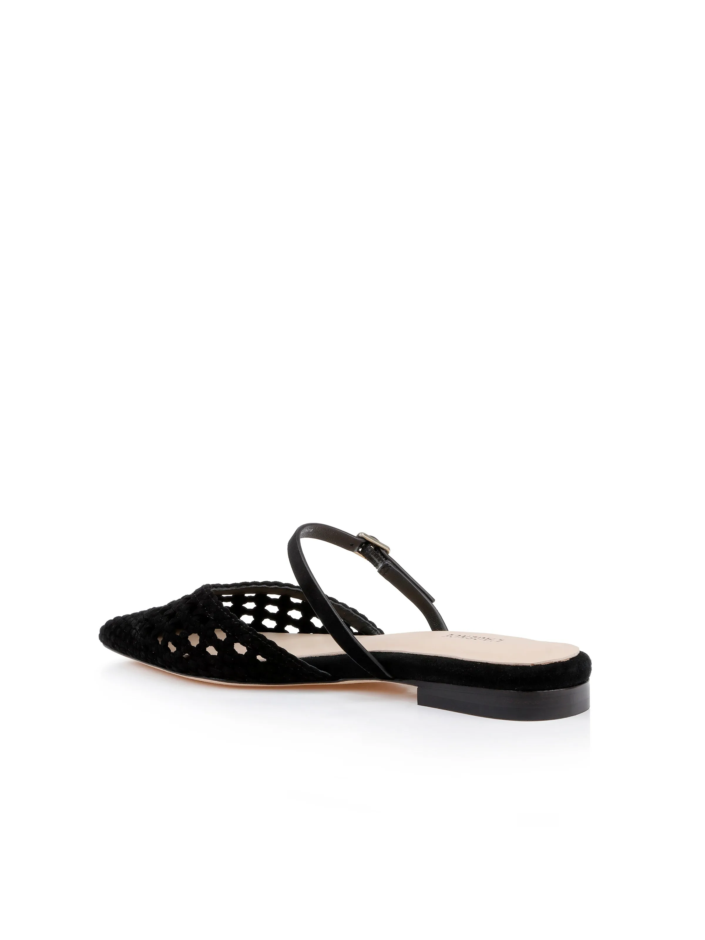 Jacklyn Suede Flat Mule sold by L'AGENCE product image thumbnail 3