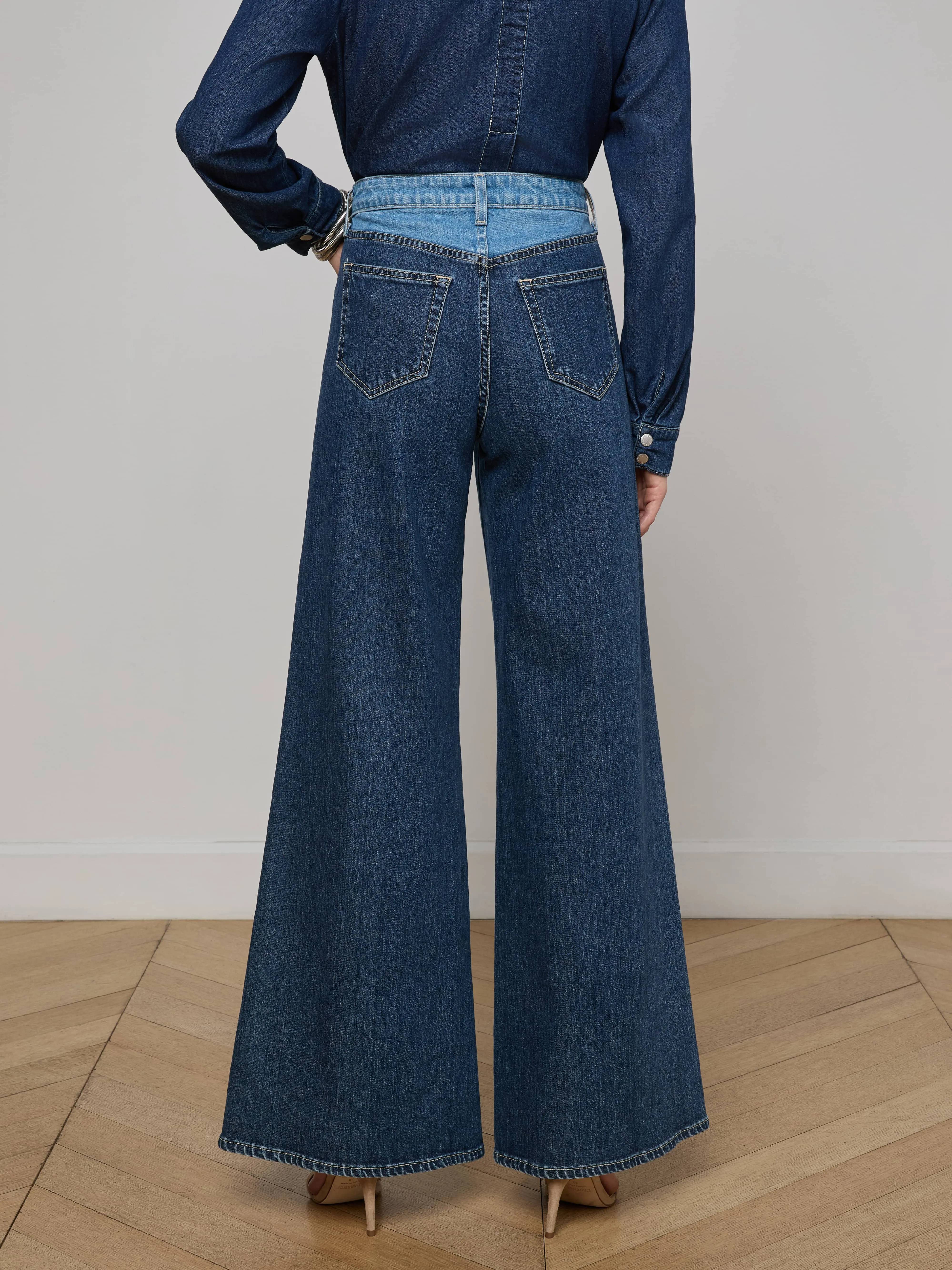 Beau Wide-Leg Jean sold by L'AGENCE product image thumbnail 4