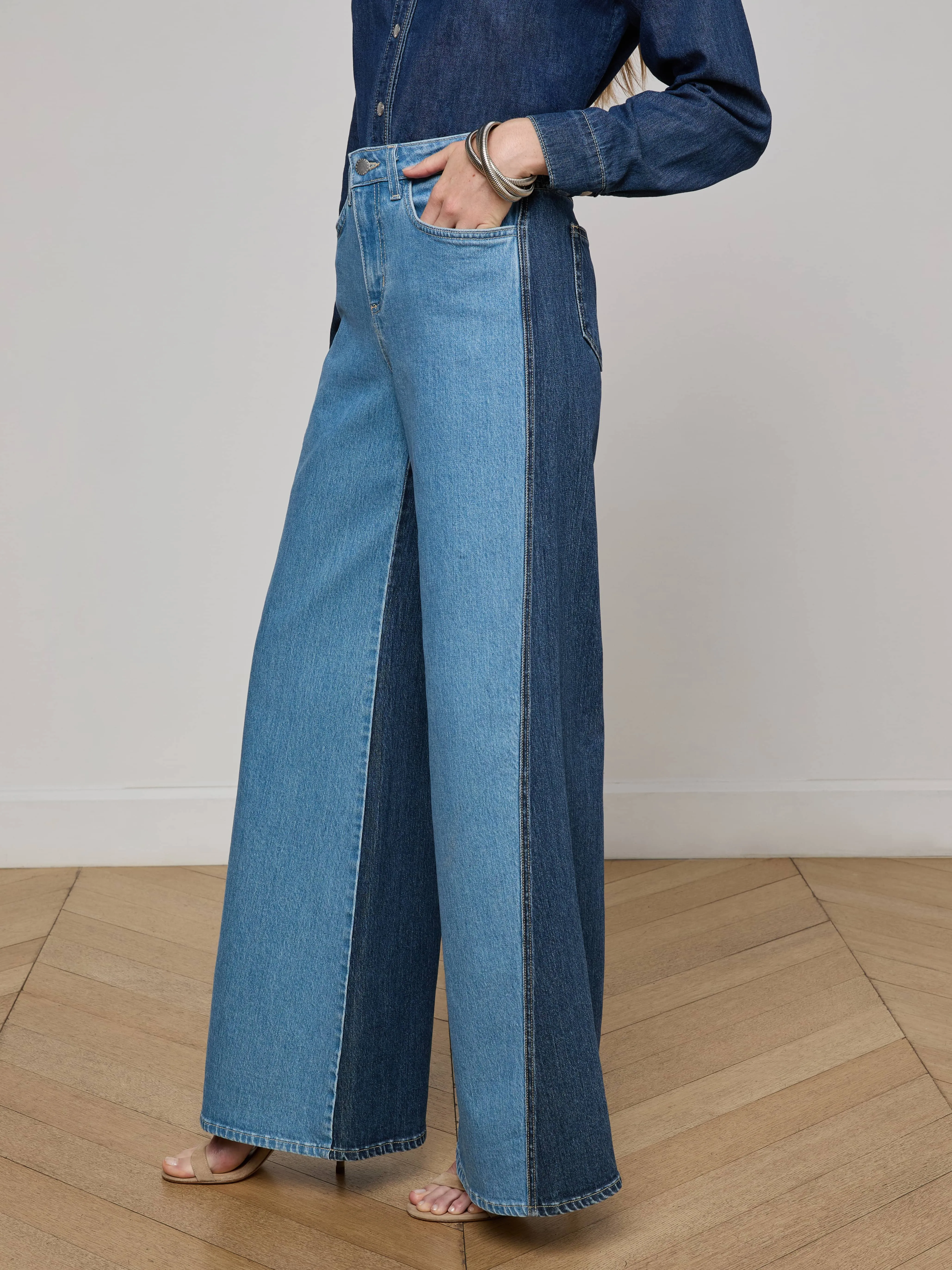 Beau Wide-Leg Jean sold by L'AGENCE product image thumbnail 3