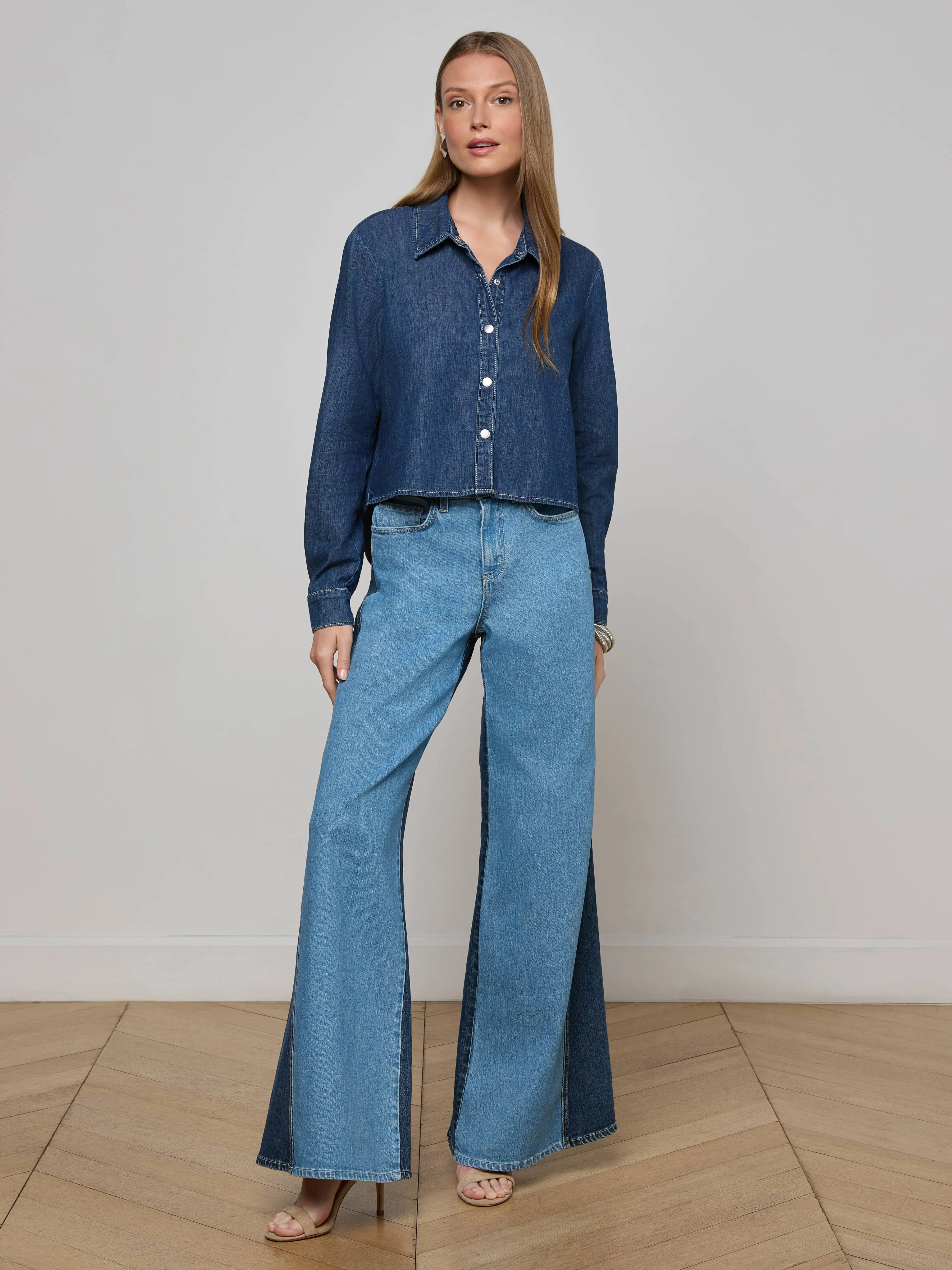 Annette Chambray Shirt sold by L'AGENCE product image thumbnail 3