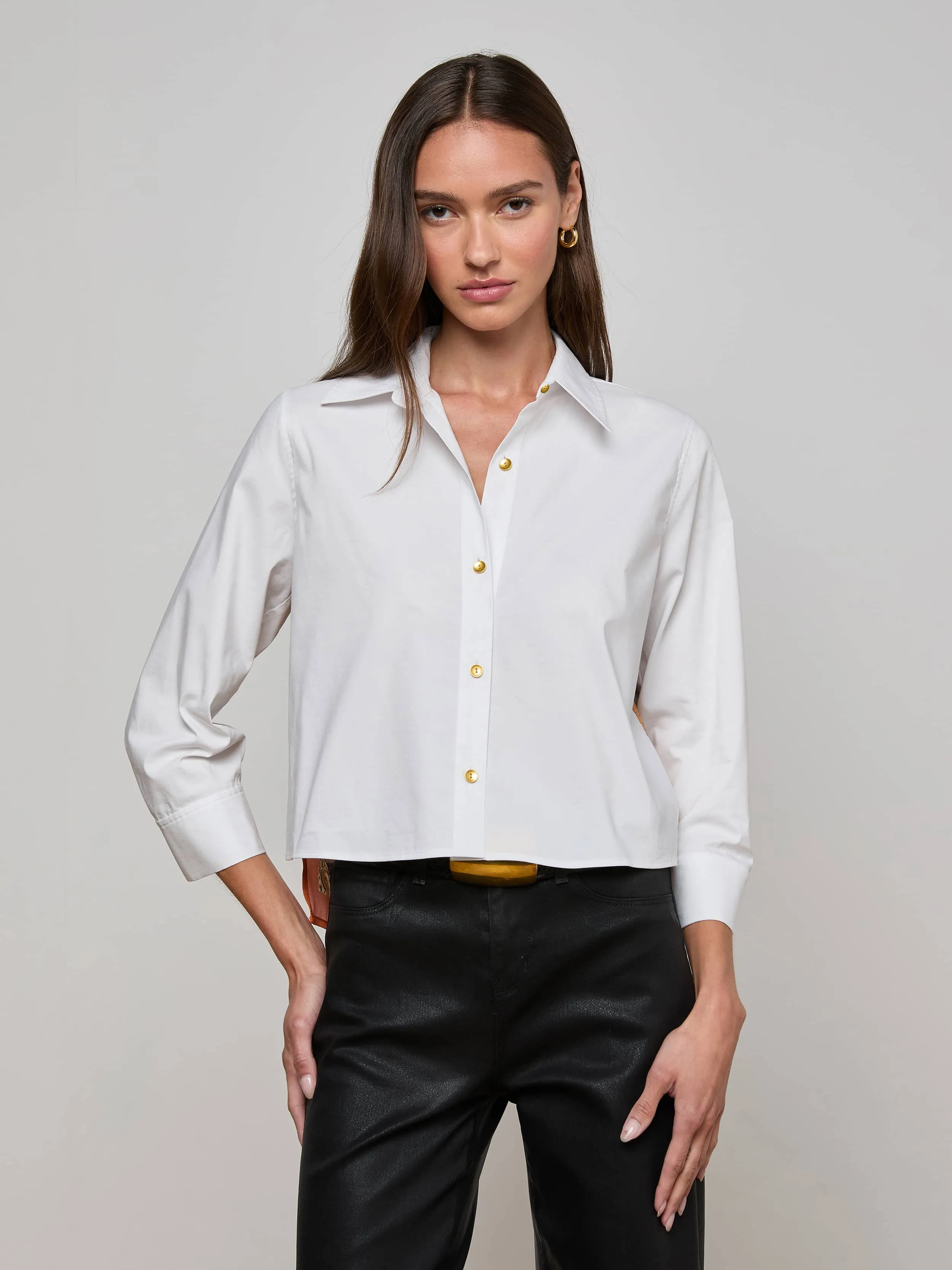 Fawn Vintage Travel Print Shirt sold by L'AGENCE