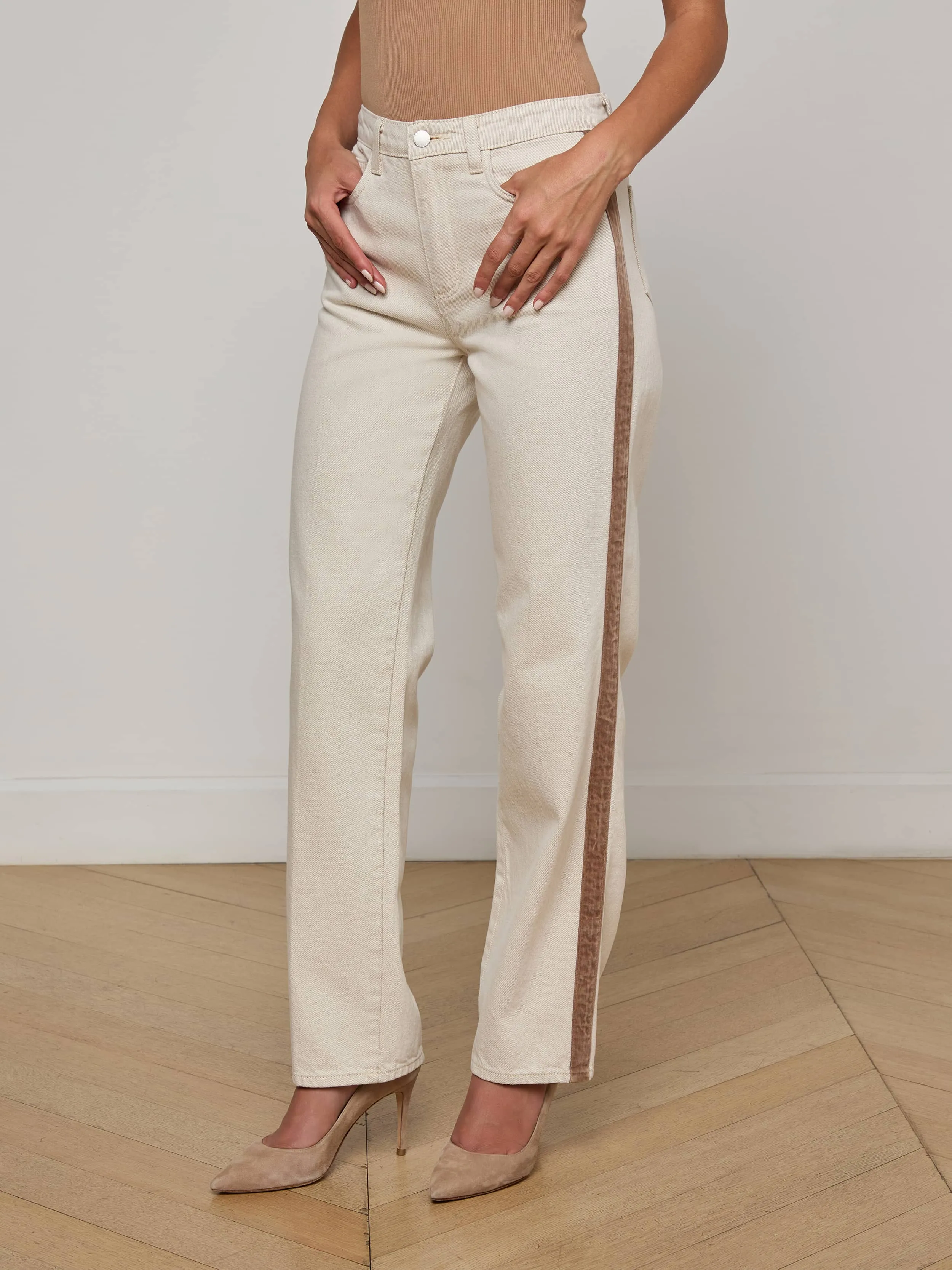 Jones Stovepipe Jean sold by L'AGENCE product image thumbnail 3