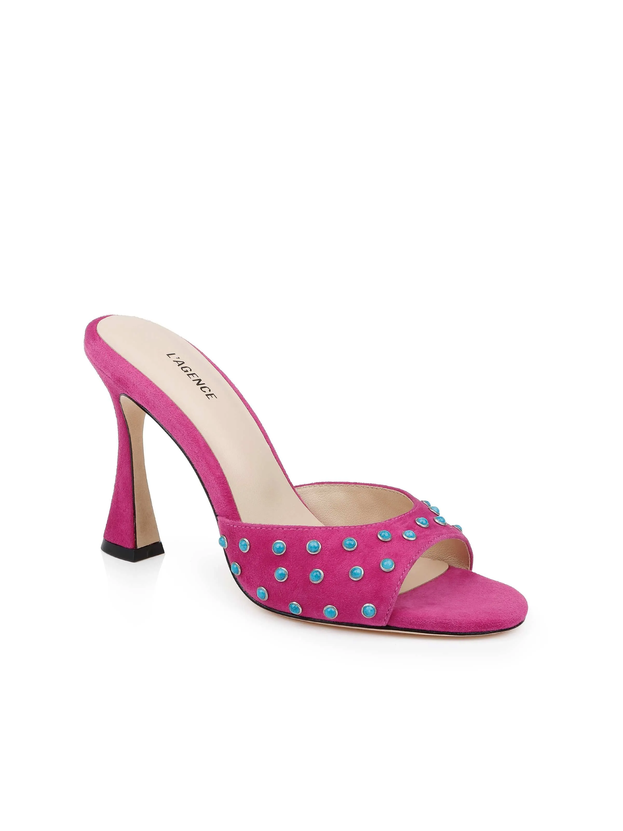 Lucienne Embellished Suede Mule sold by L'AGENCE product image thumbnail 2