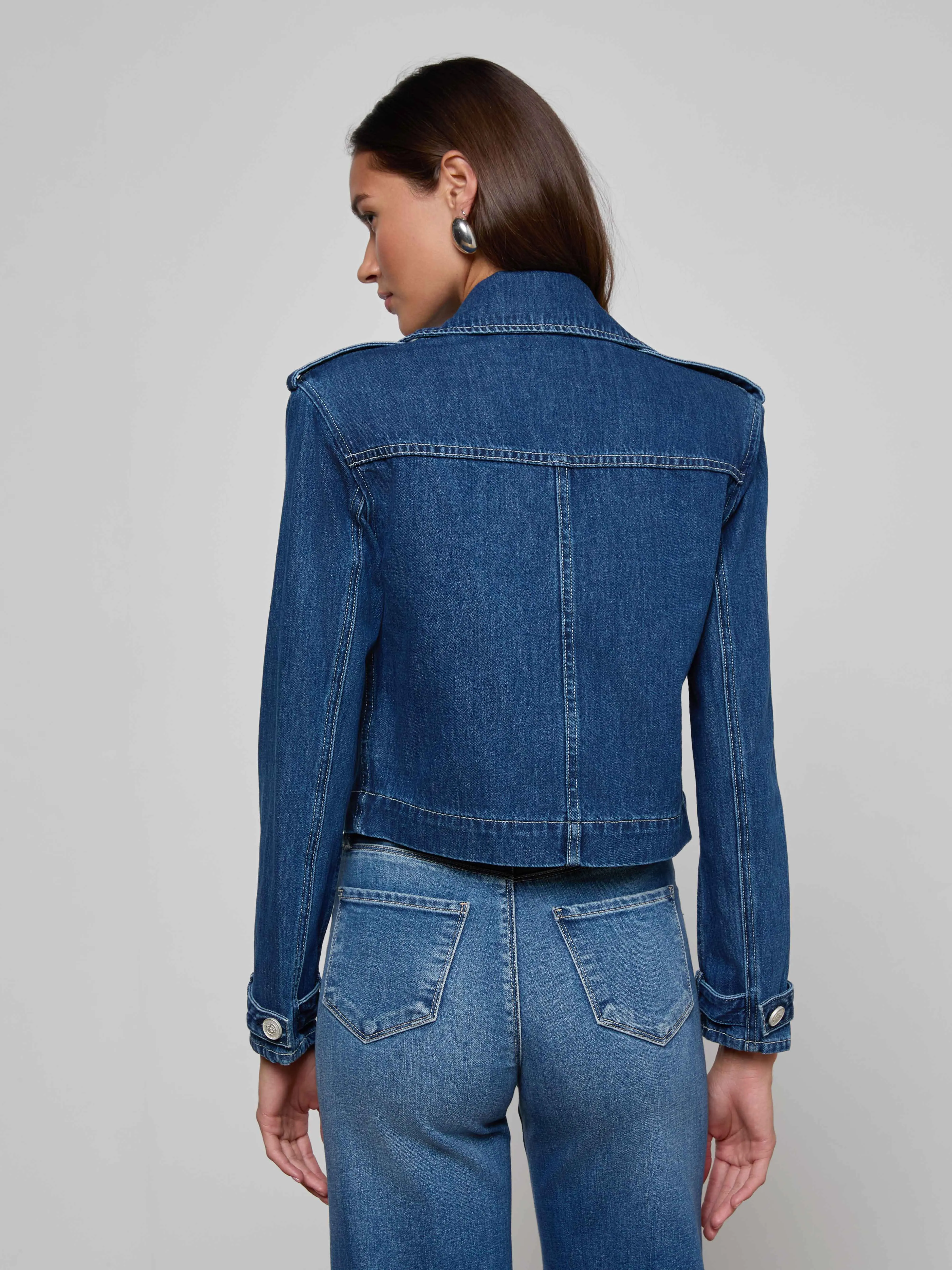 Maddox Jean Trench Coat sold by L'AGENCE product image thumbnail 5