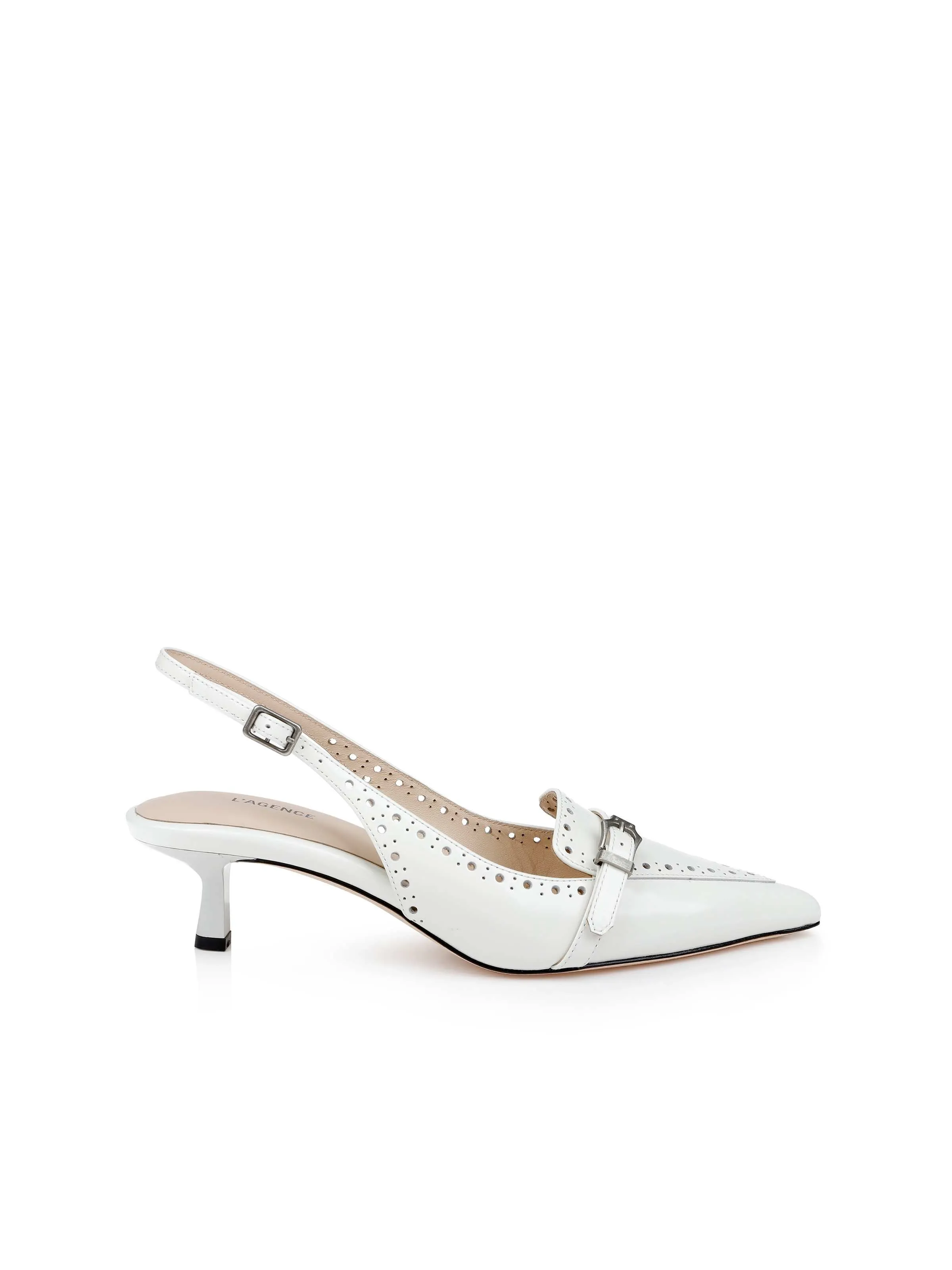 Lourdes Leather Slingback Pump sold by L'AGENCE