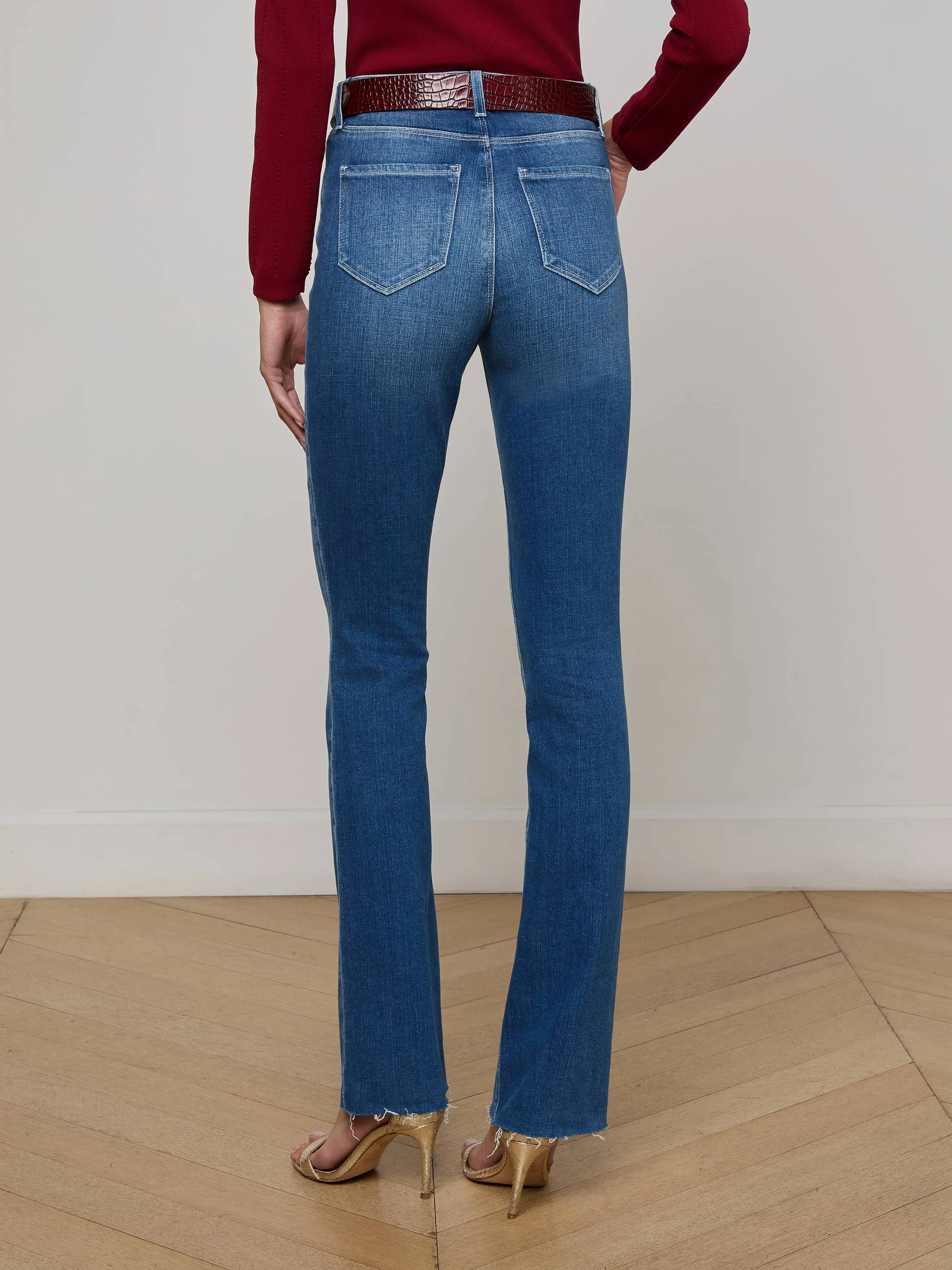 Ruth Straight-Leg Jean sold by L'AGENCE product image thumbnail 4