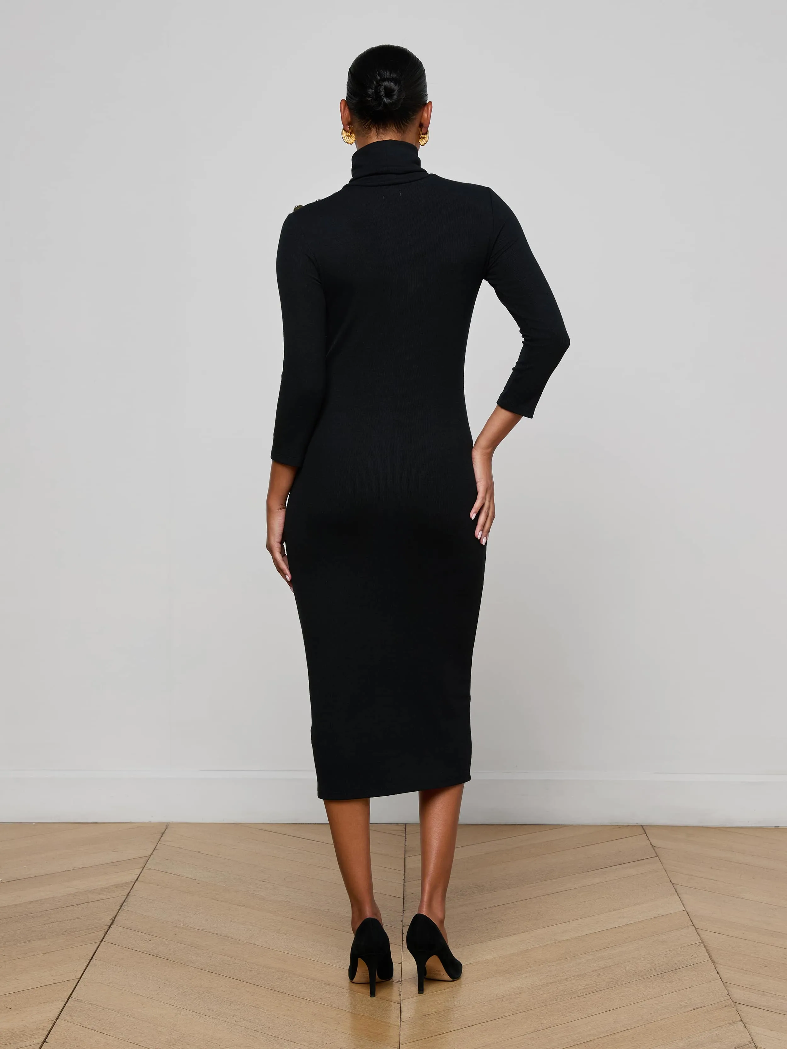 Voletta Turtleneck Knit Dress sold by L'AGENCE product image thumbnail 3
