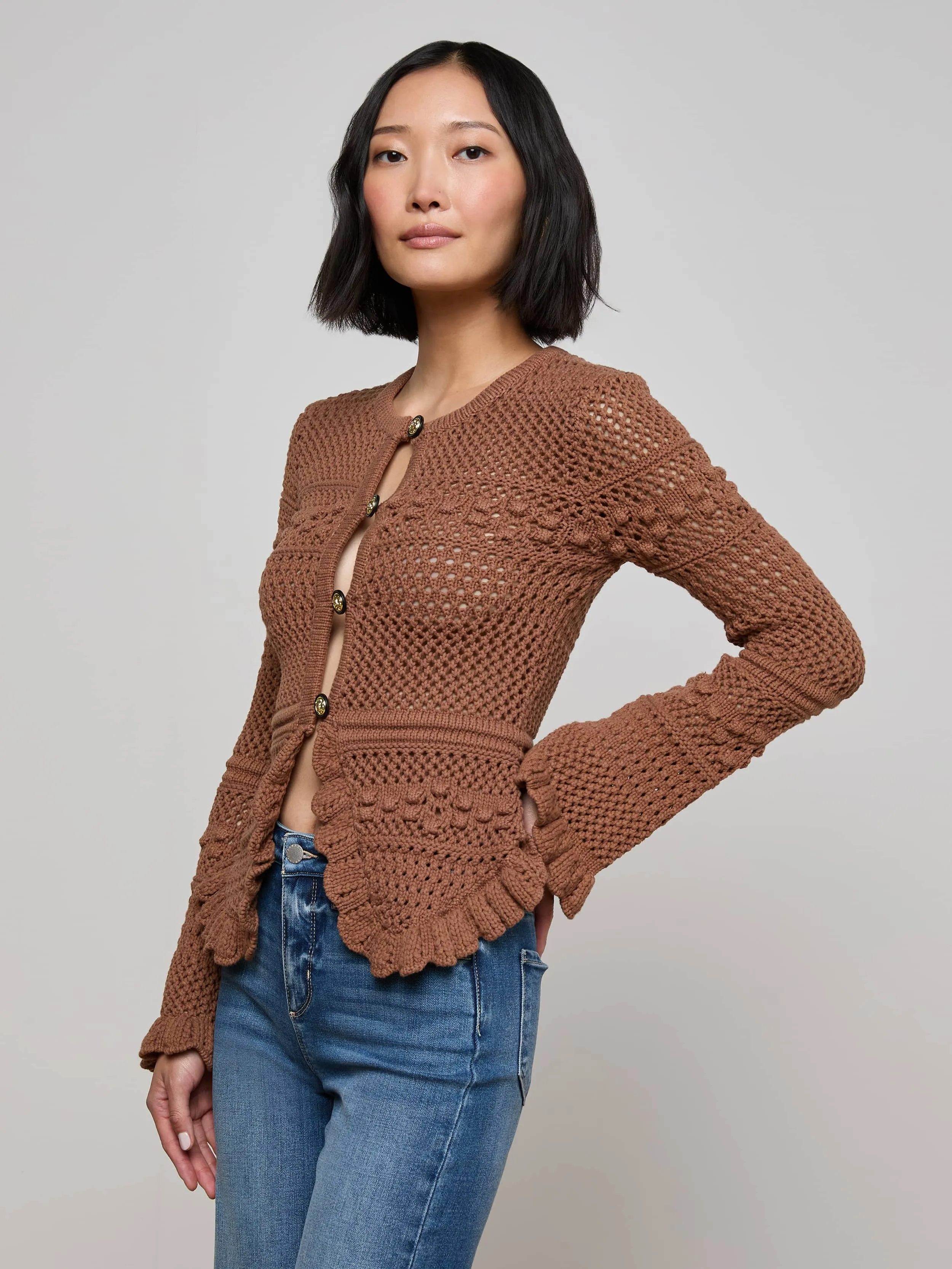 Kiva Knit Cardigan sold by L'AGENCE product image thumbnail 2