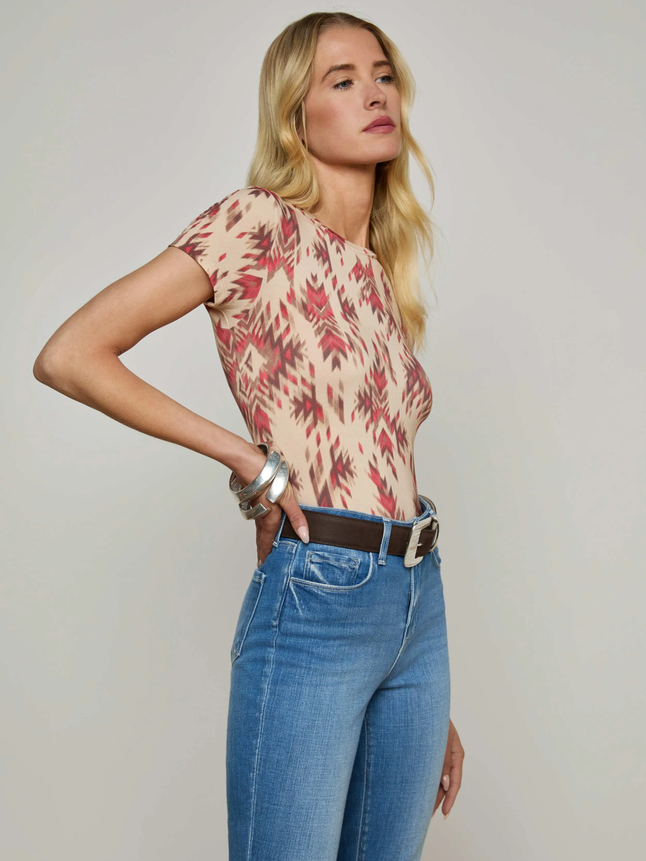 Ressi Fitted Tee sold by L'AGENCE product image thumbnail 2