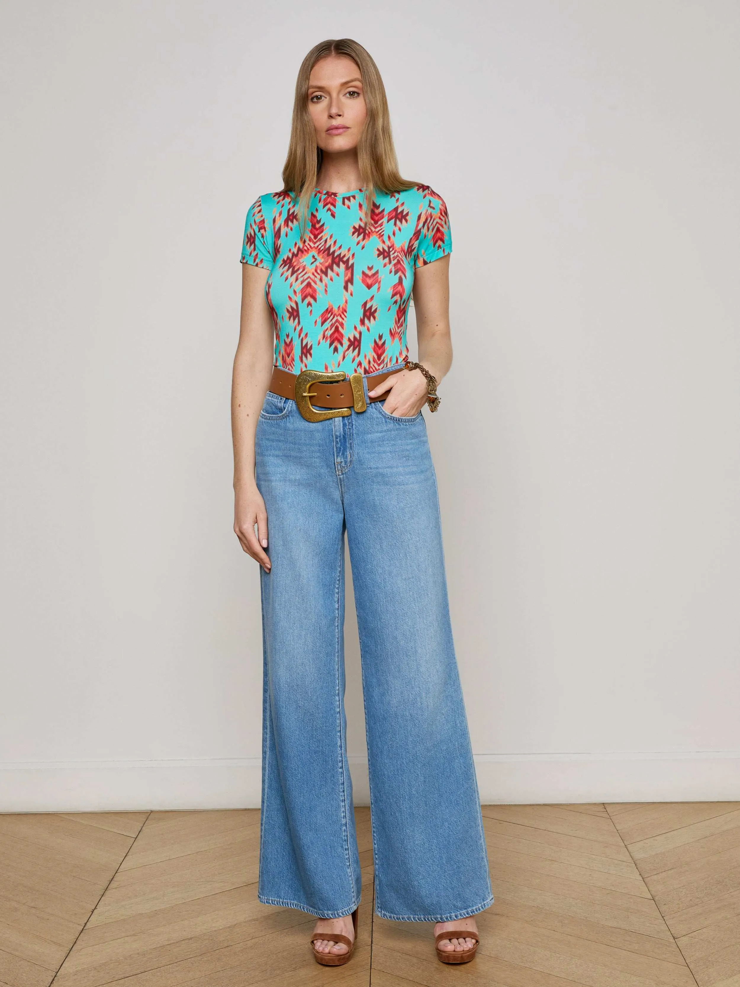 Ressi Fitted Tee sold by L'AGENCE product image thumbnail 5