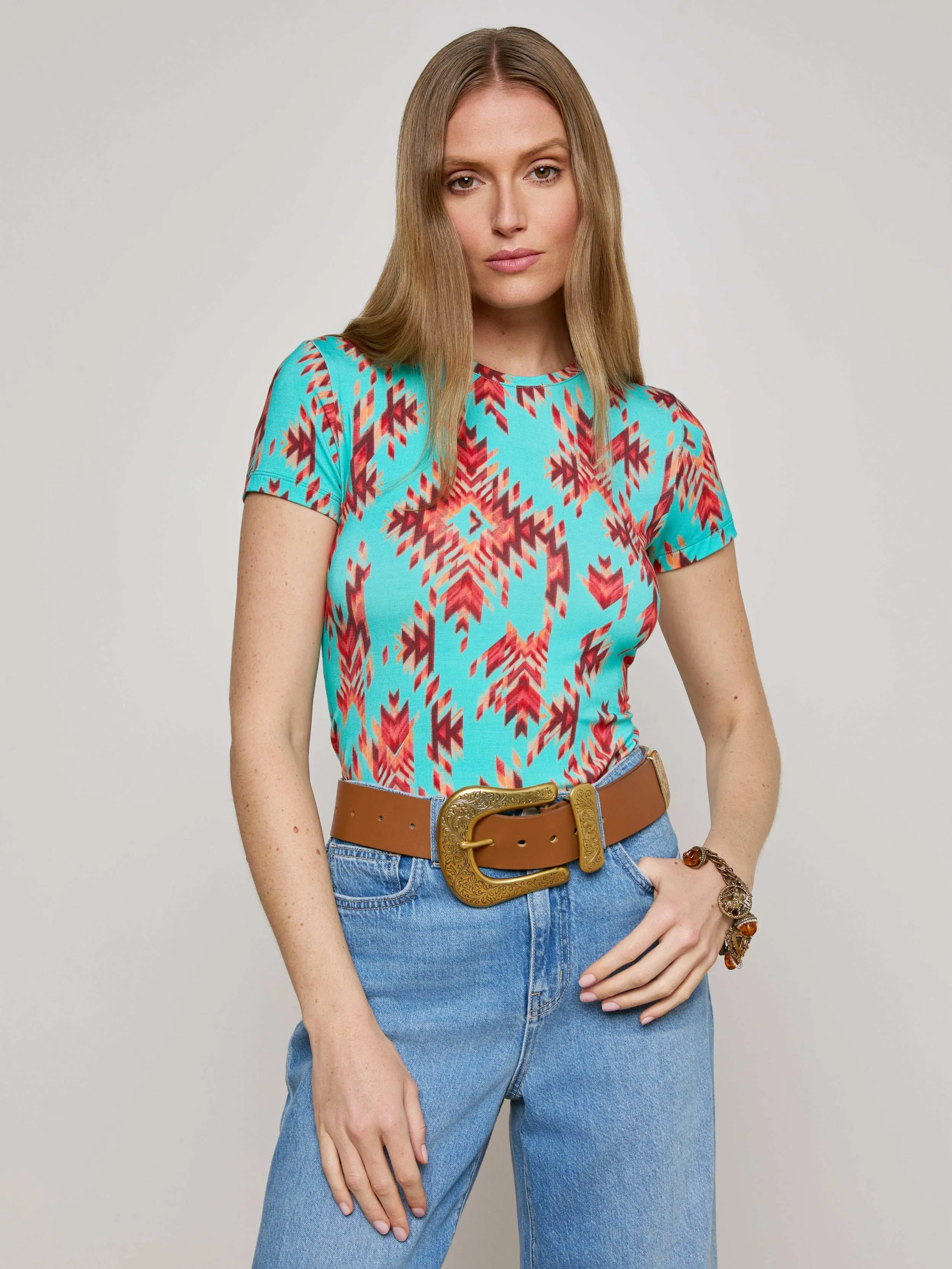 Ressi Fitted Tee sold by L'AGENCE