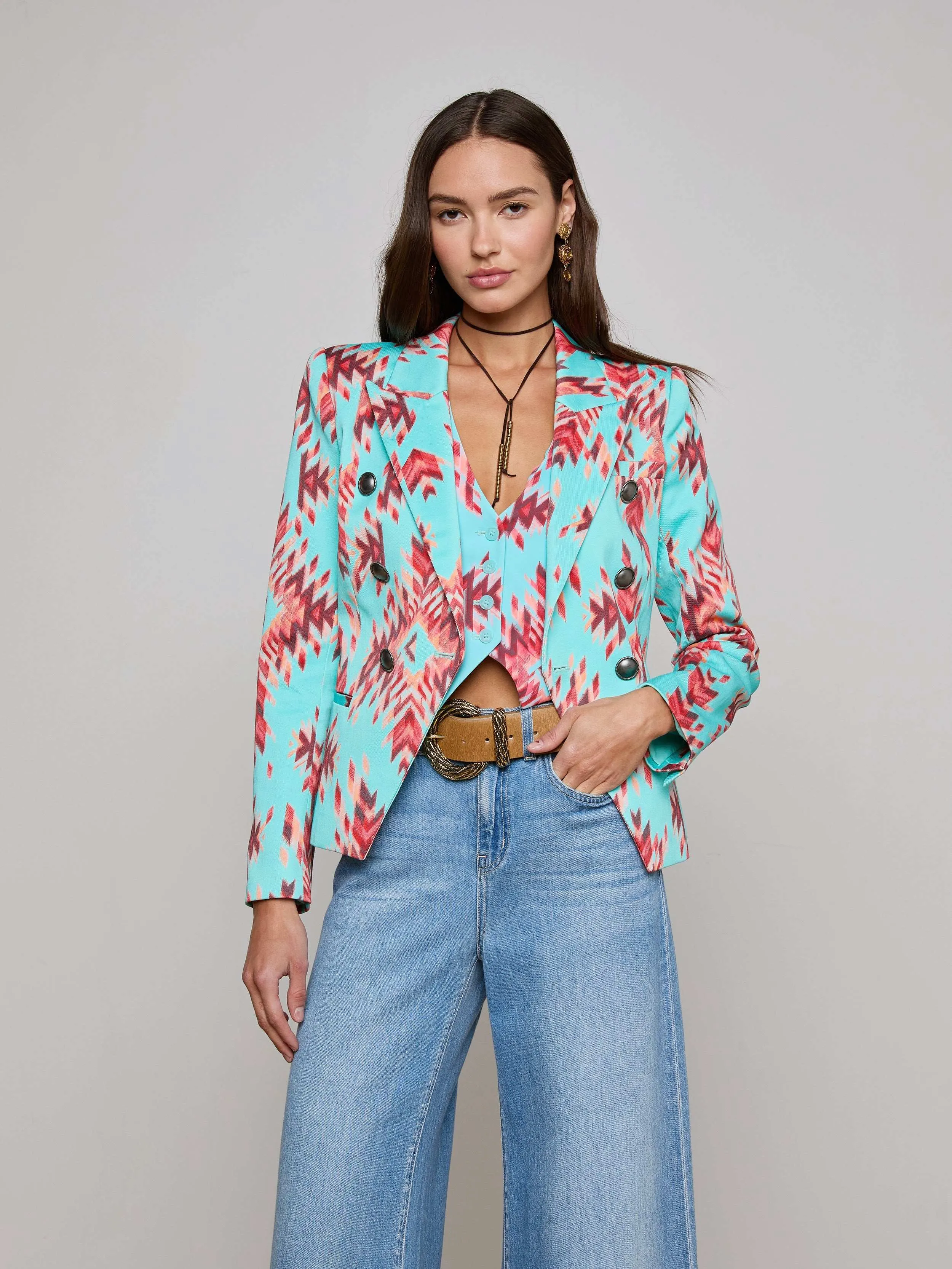 Marie Slim-Fit Blazer sold by L'AGENCE