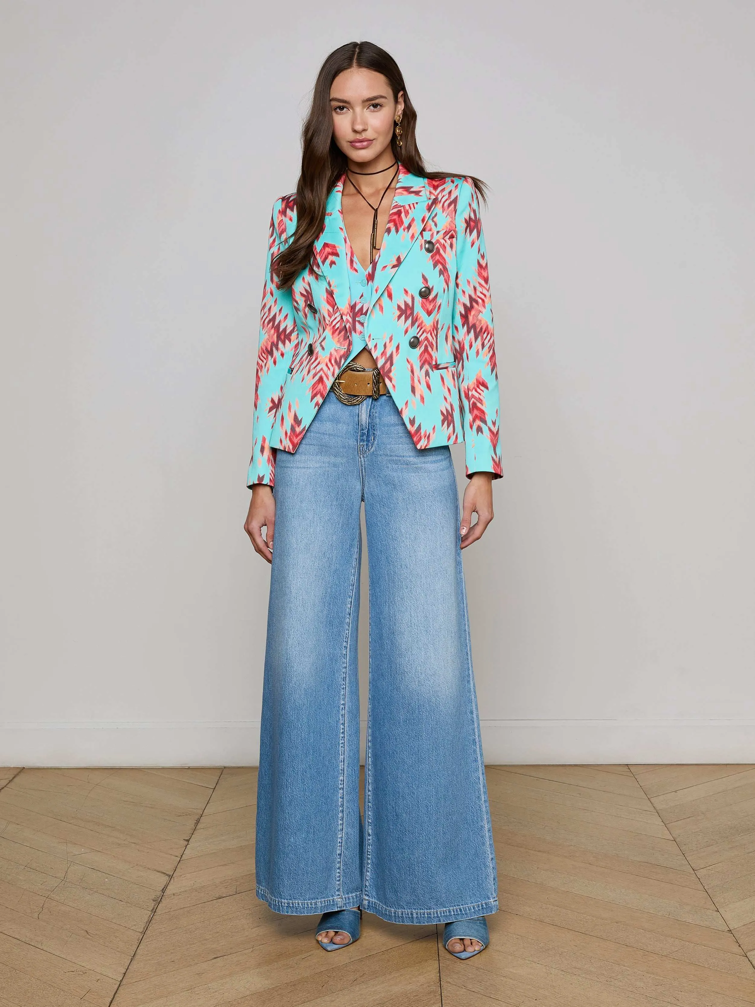 Marie Slim-Fit Blazer sold by L'AGENCE product image thumbnail 3