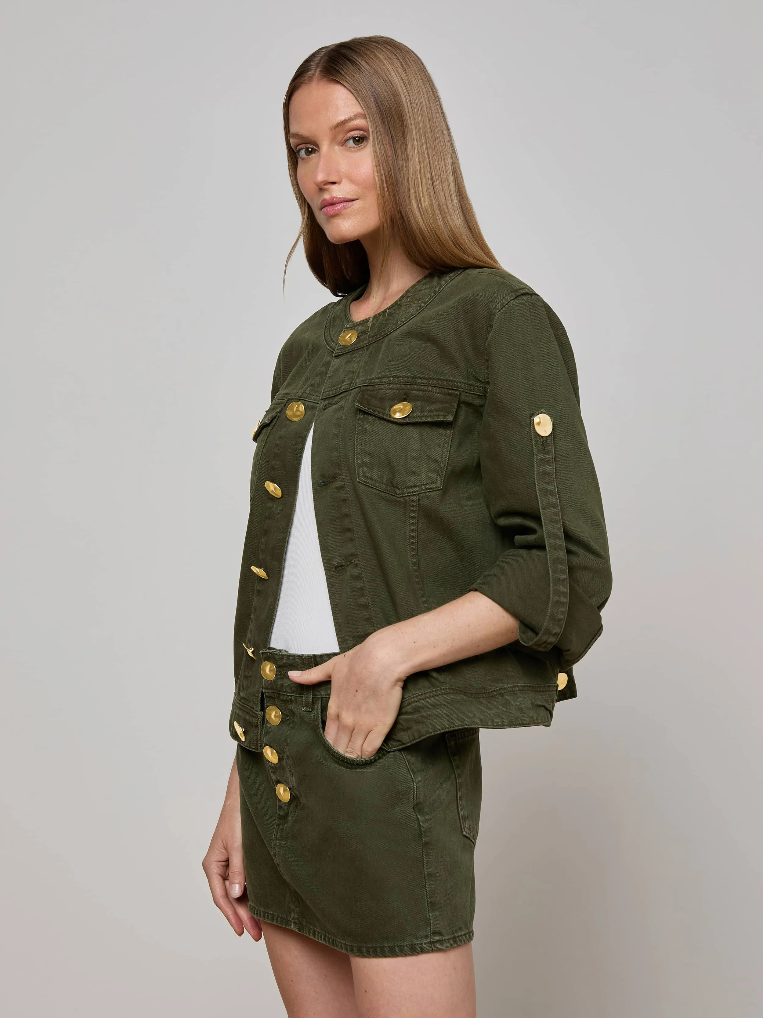 Anouk Jean Jacket sold by L'AGENCE product image thumbnail 2