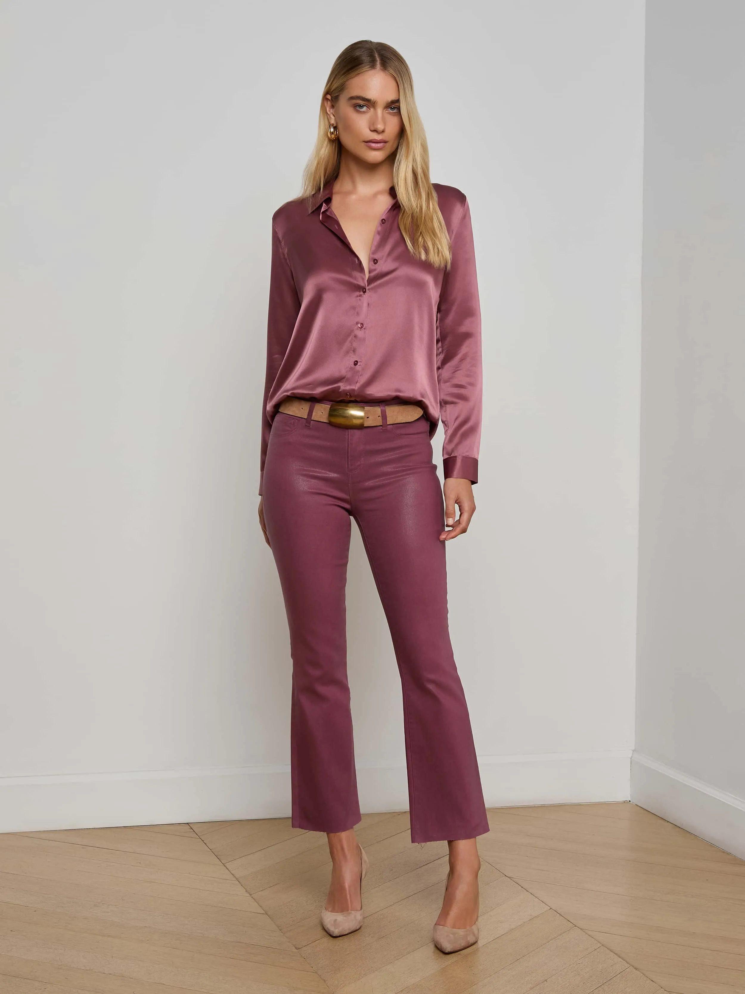 Tyler Silk Blouse sold by L'AGENCE product image thumbnail 3