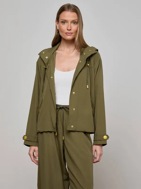 Geovana Hooded Windbreaker sold by L'AGENCE