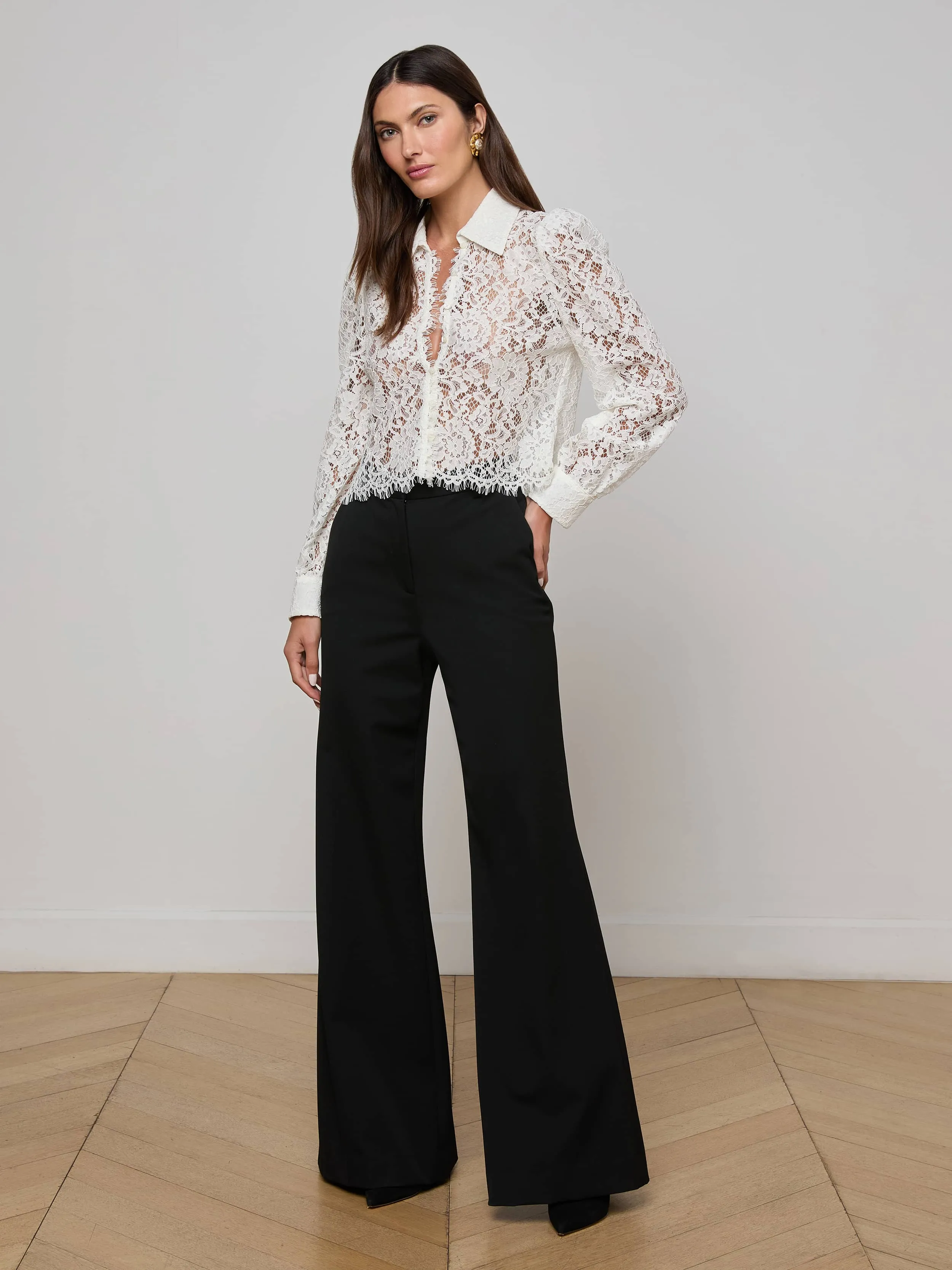 Anita Lace Blouse sold by L'AGENCE product image thumbnail 3