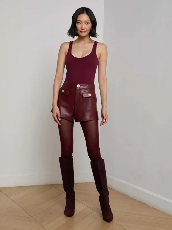 Dionne Vegan Leather Short sold by L'AGENCE