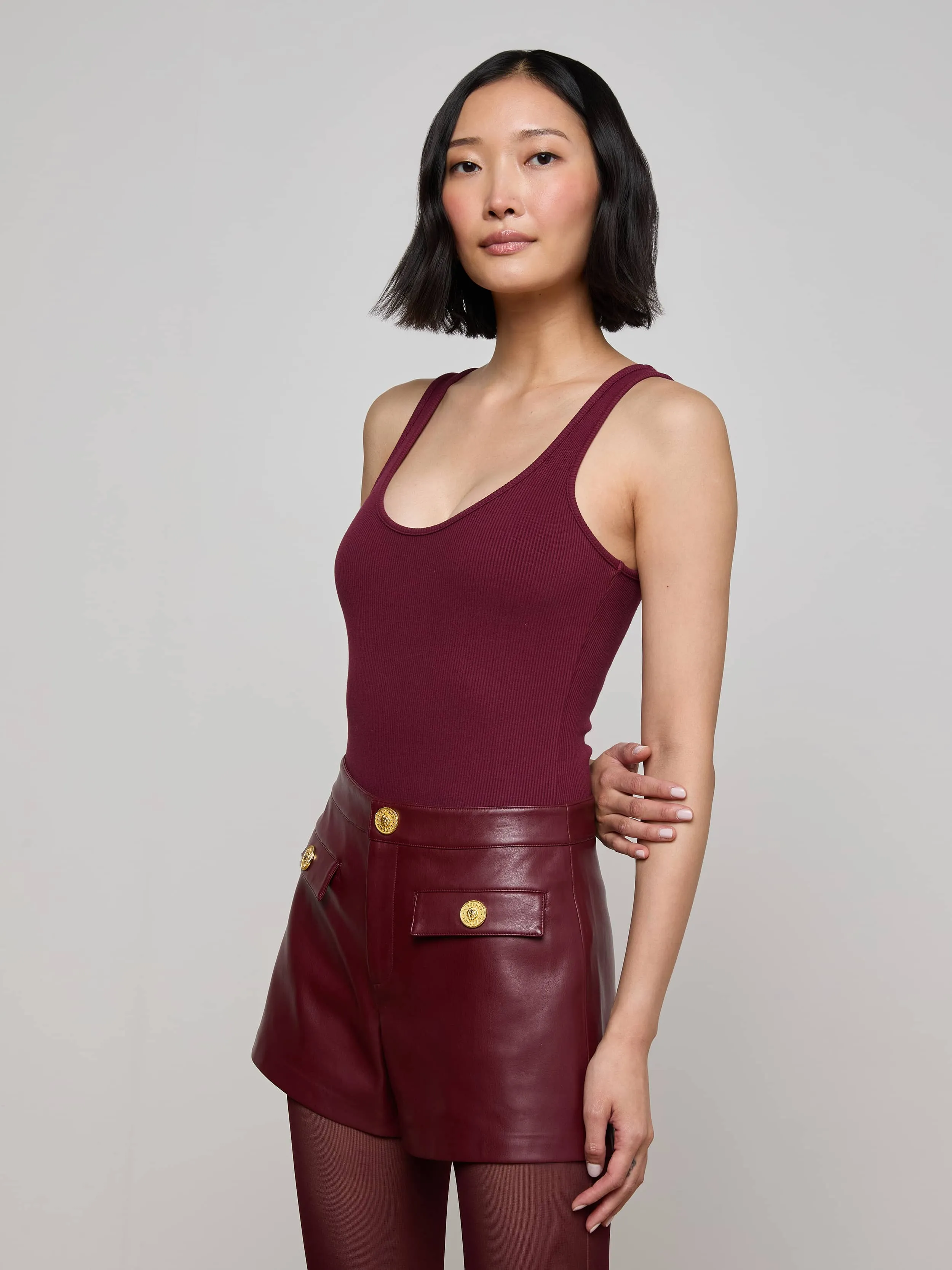 Nica Scoopneck Bodysuit sold by L'AGENCE product image thumbnail 2