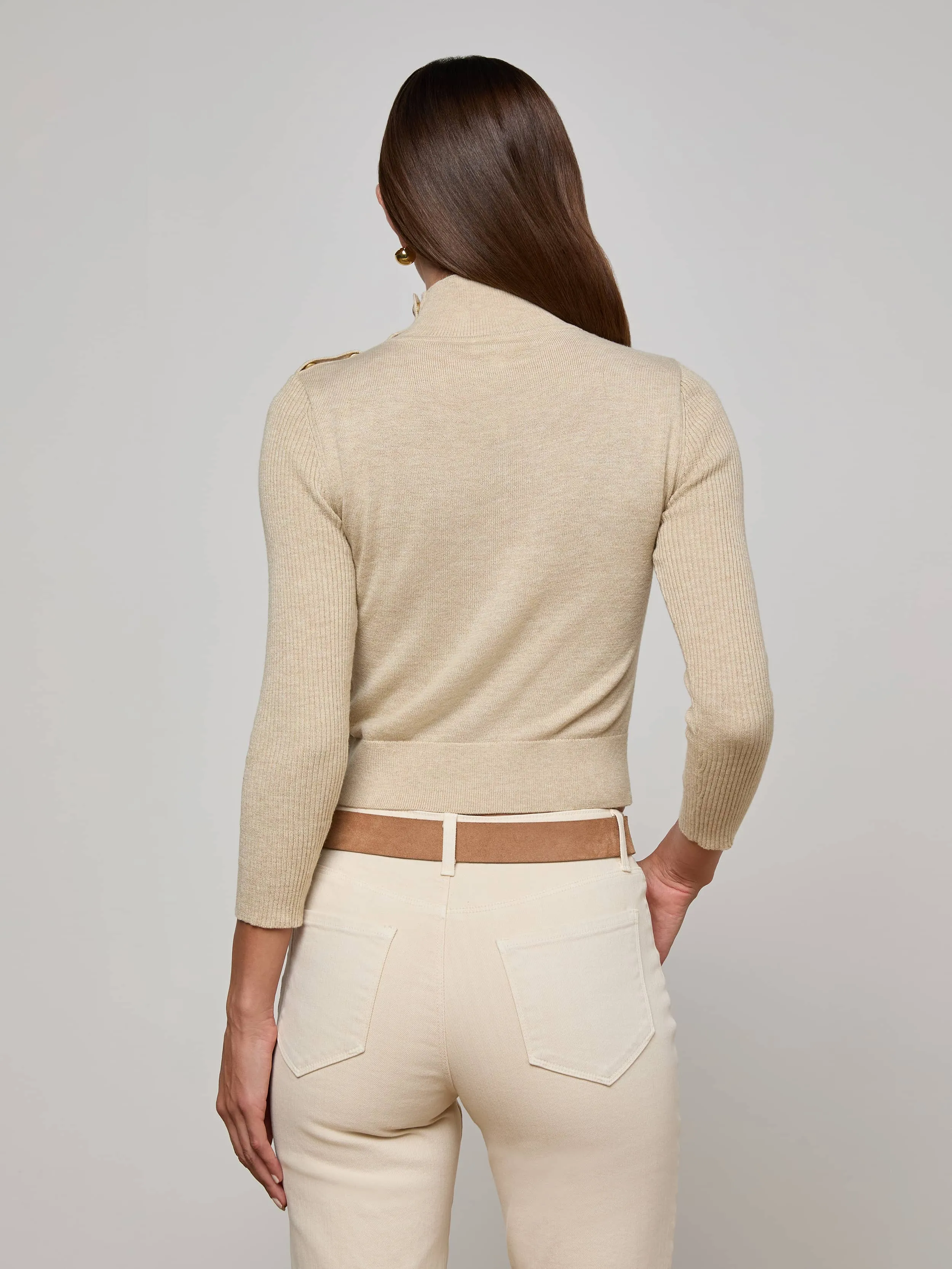 Kamdyn Cropped Sweater sold by L'AGENCE product image thumbnail 4