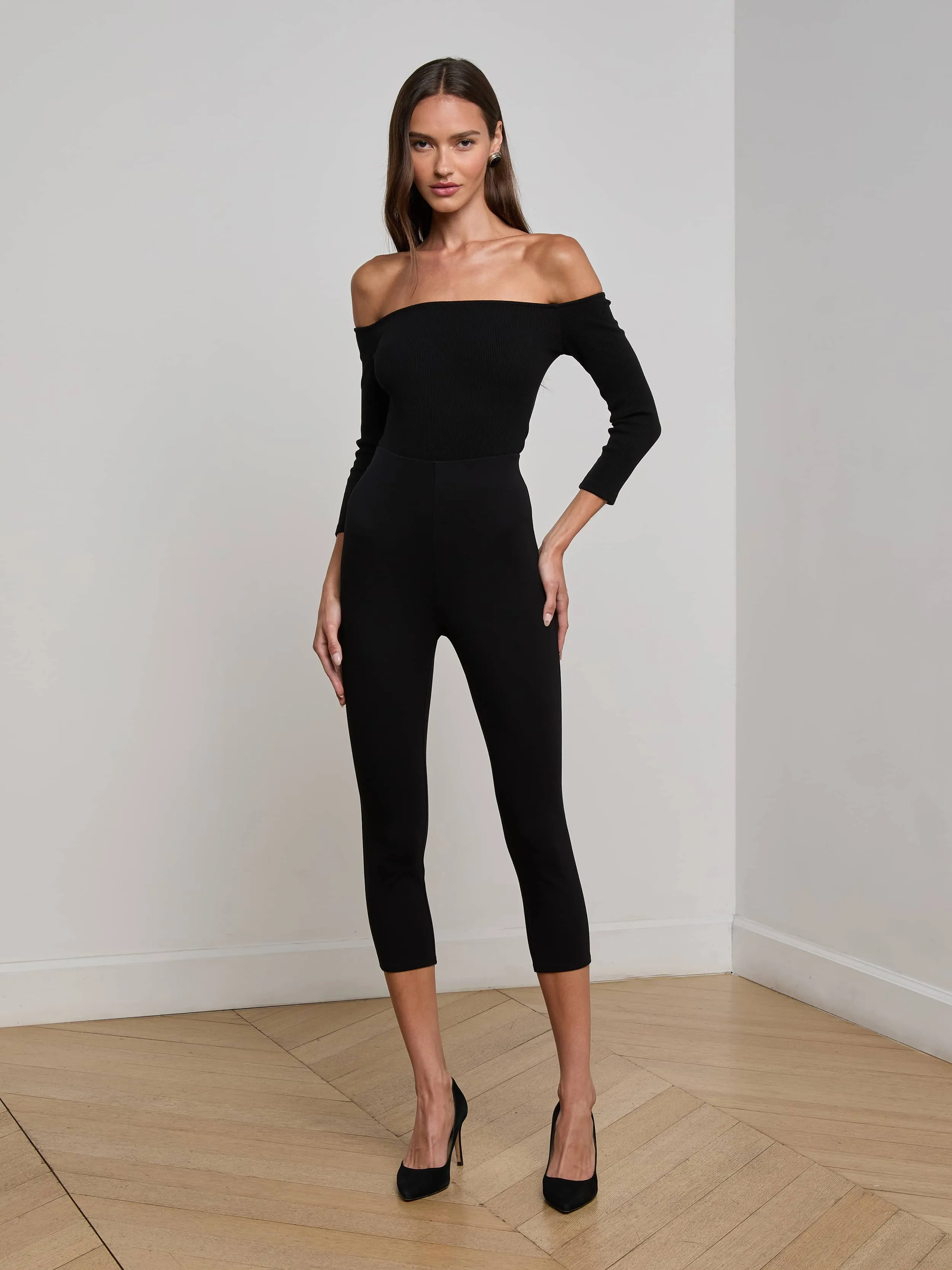 Evelyn Off-The-Shoulder Bodysuit sold by L'AGENCE product image thumbnail 3