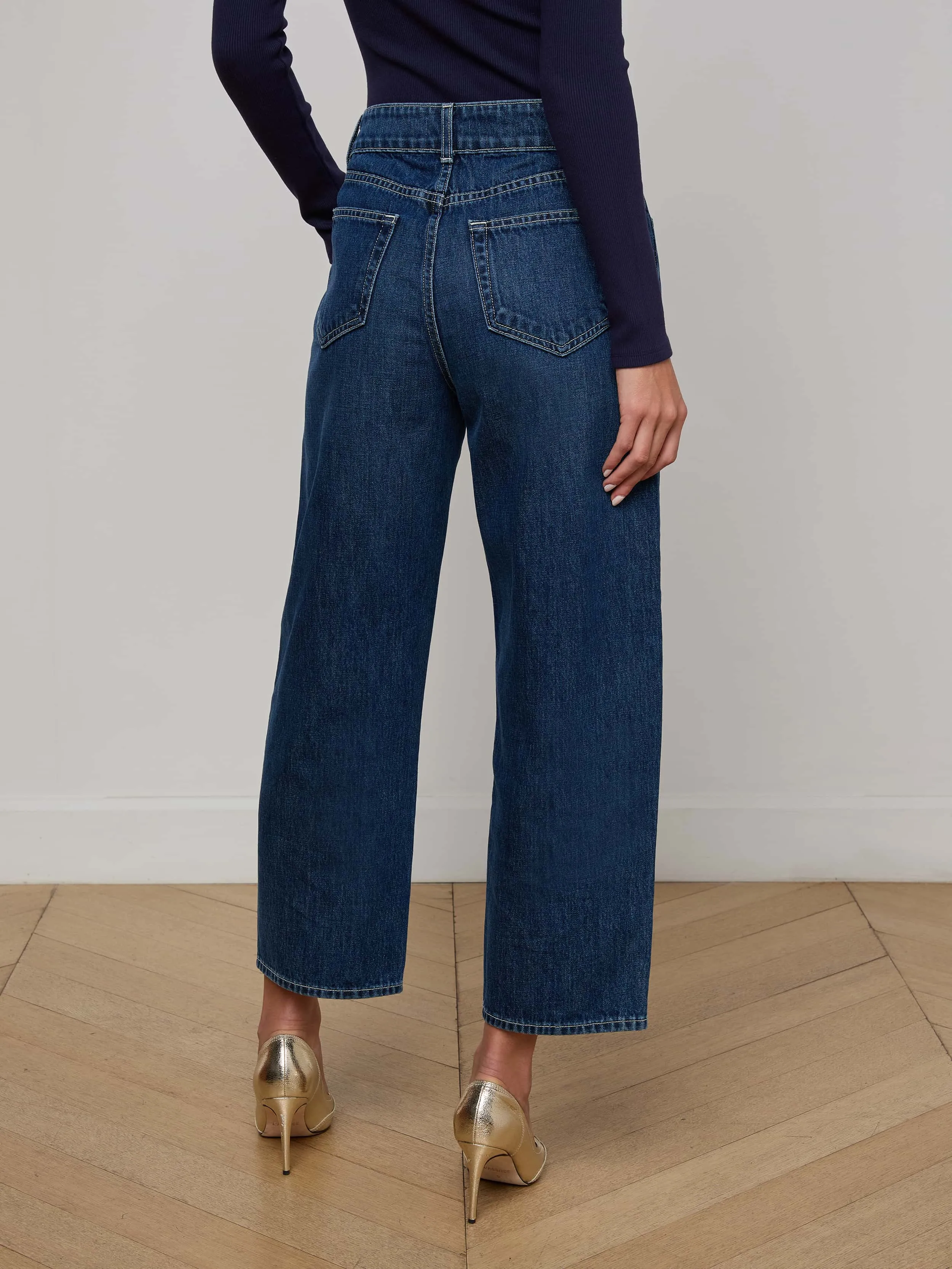 Liora Cropped Jean sold by L'AGENCE product image thumbnail 4
