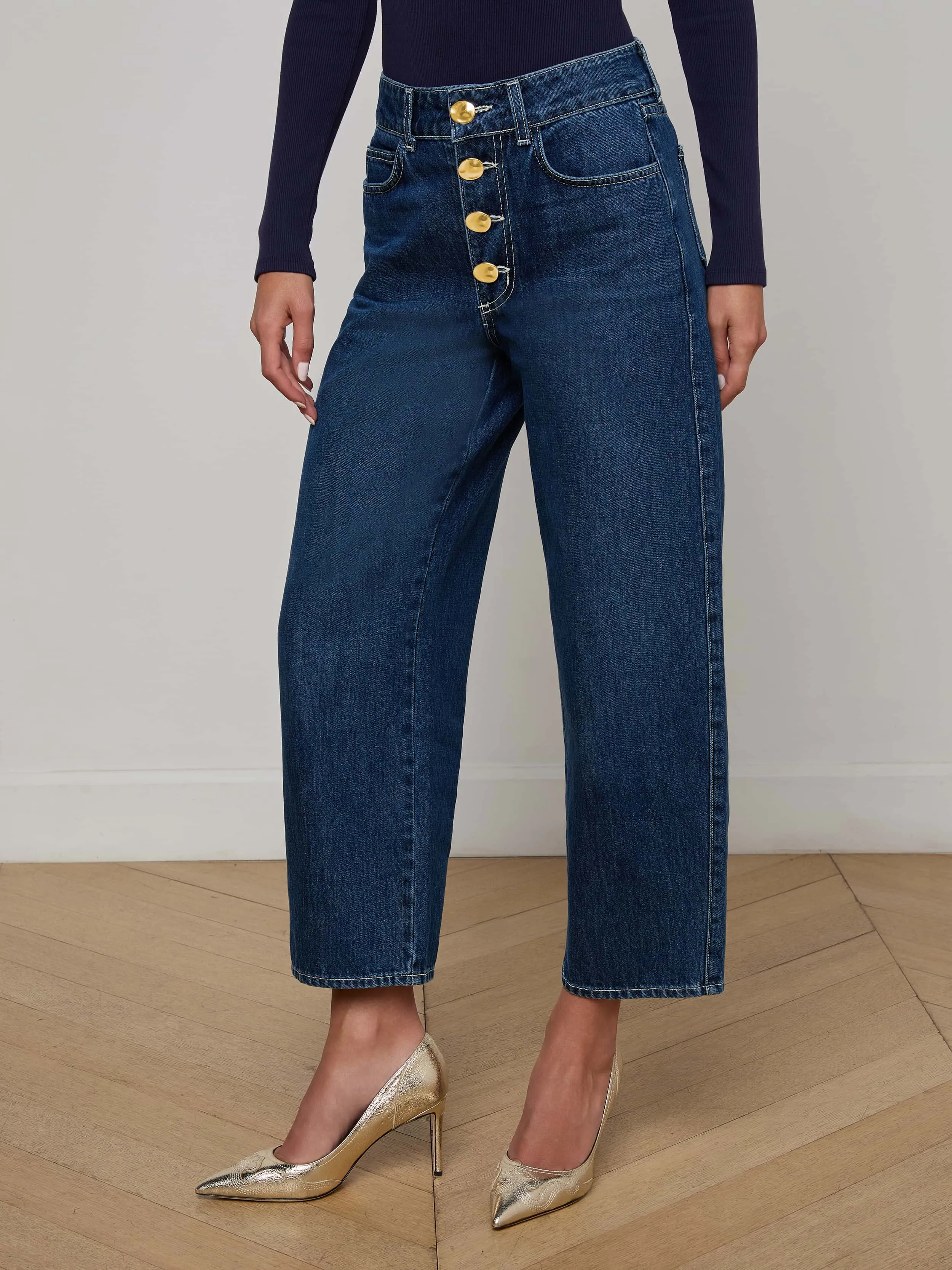 Liora Cropped Jean sold by L'AGENCE product image thumbnail 3