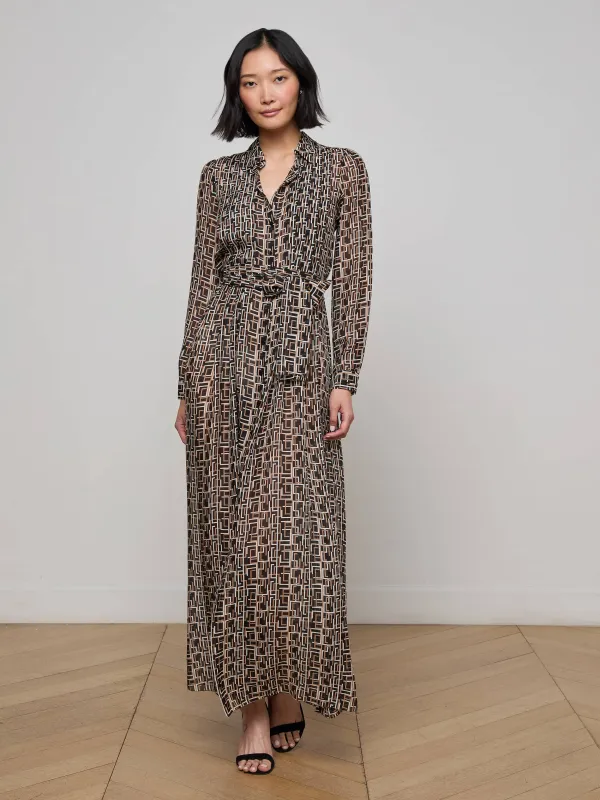 Klaudia Silk Shirt Dress sold by L'AGENCE