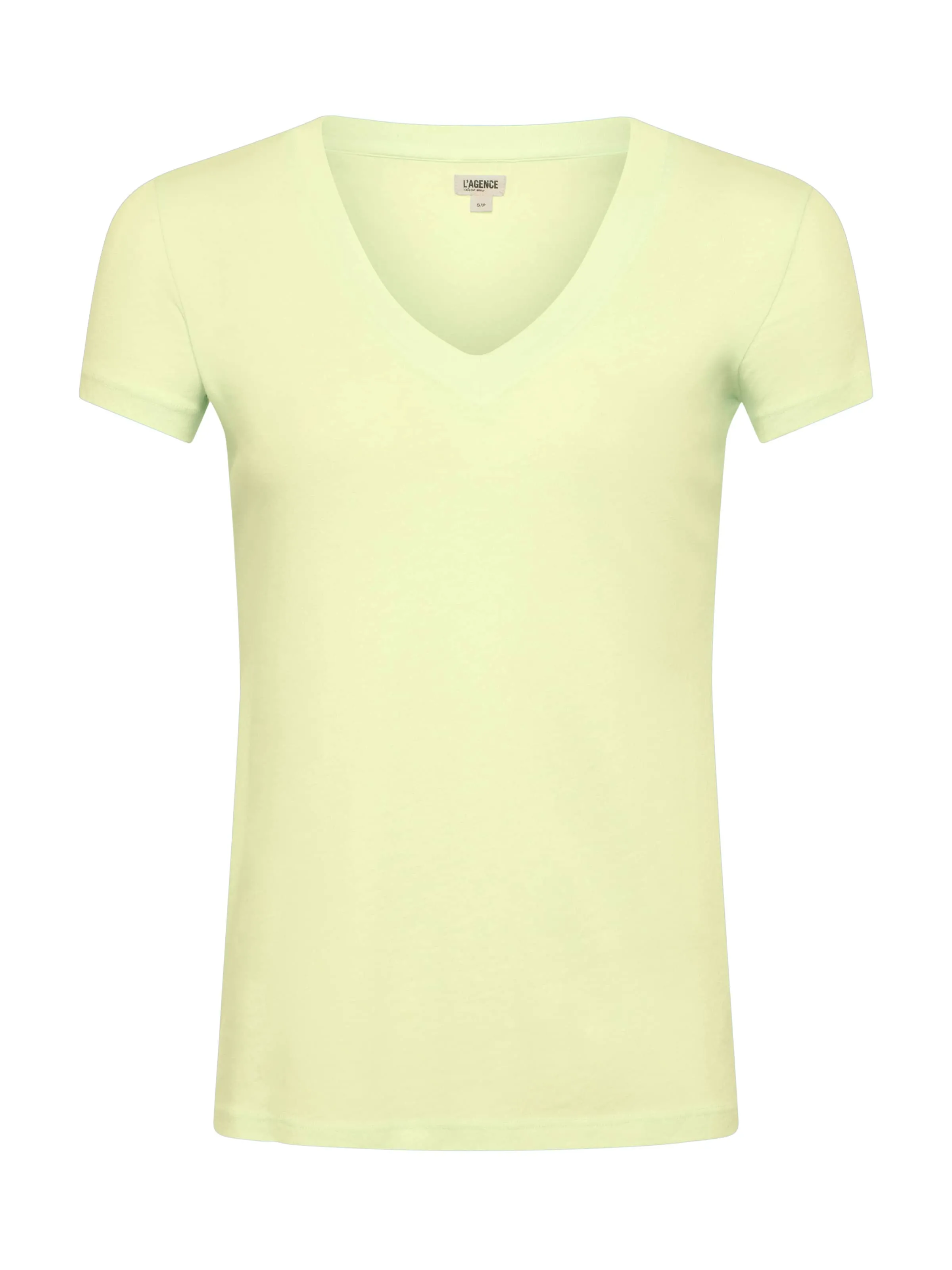 Becca Cotton V-Neck Tee sold by L'AGENCE product image thumbnail 5