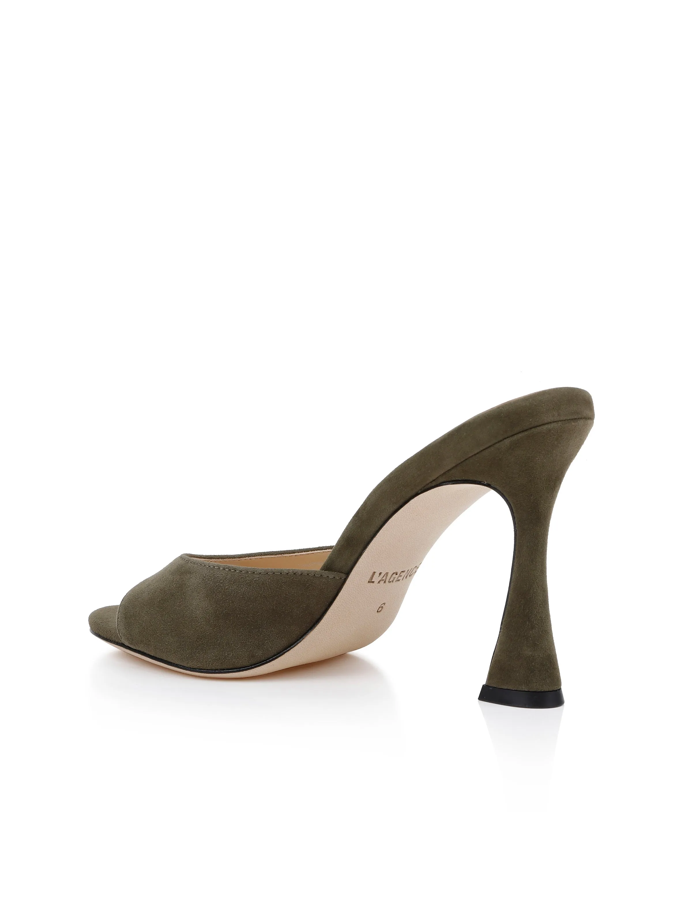 Avery Suede Open-Toe Mule sold by L'AGENCE product image thumbnail 3