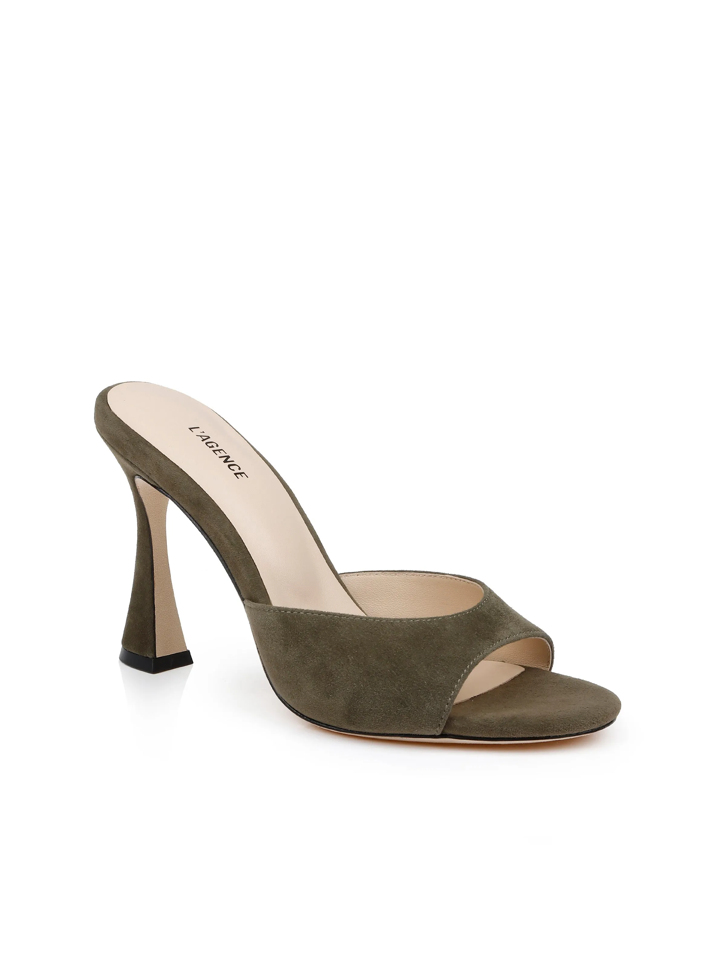 Avery Suede Open-Toe Mule sold by L'AGENCE product image thumbnail 2