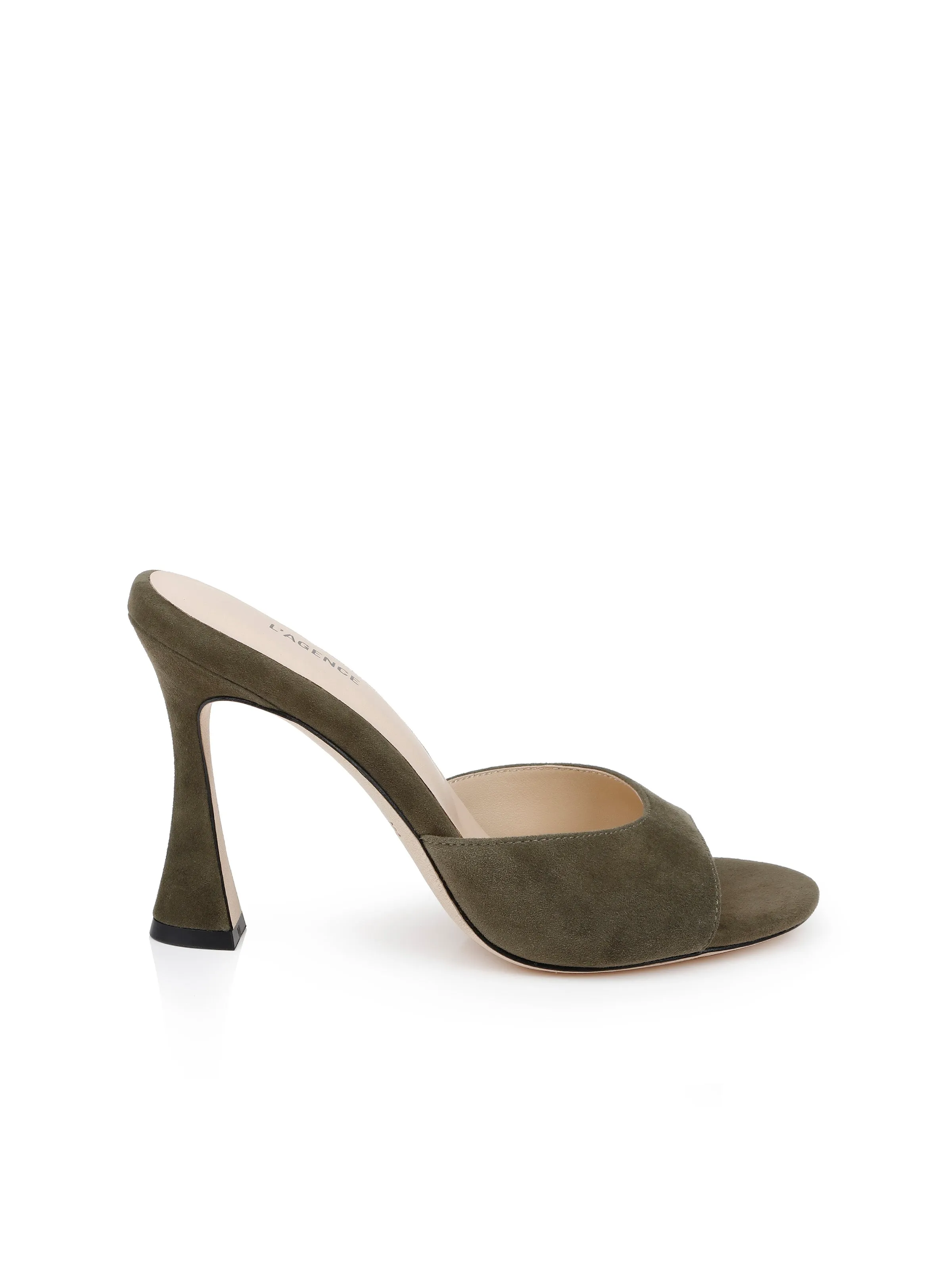 Avery Suede Open-Toe Mule sold by L'AGENCE