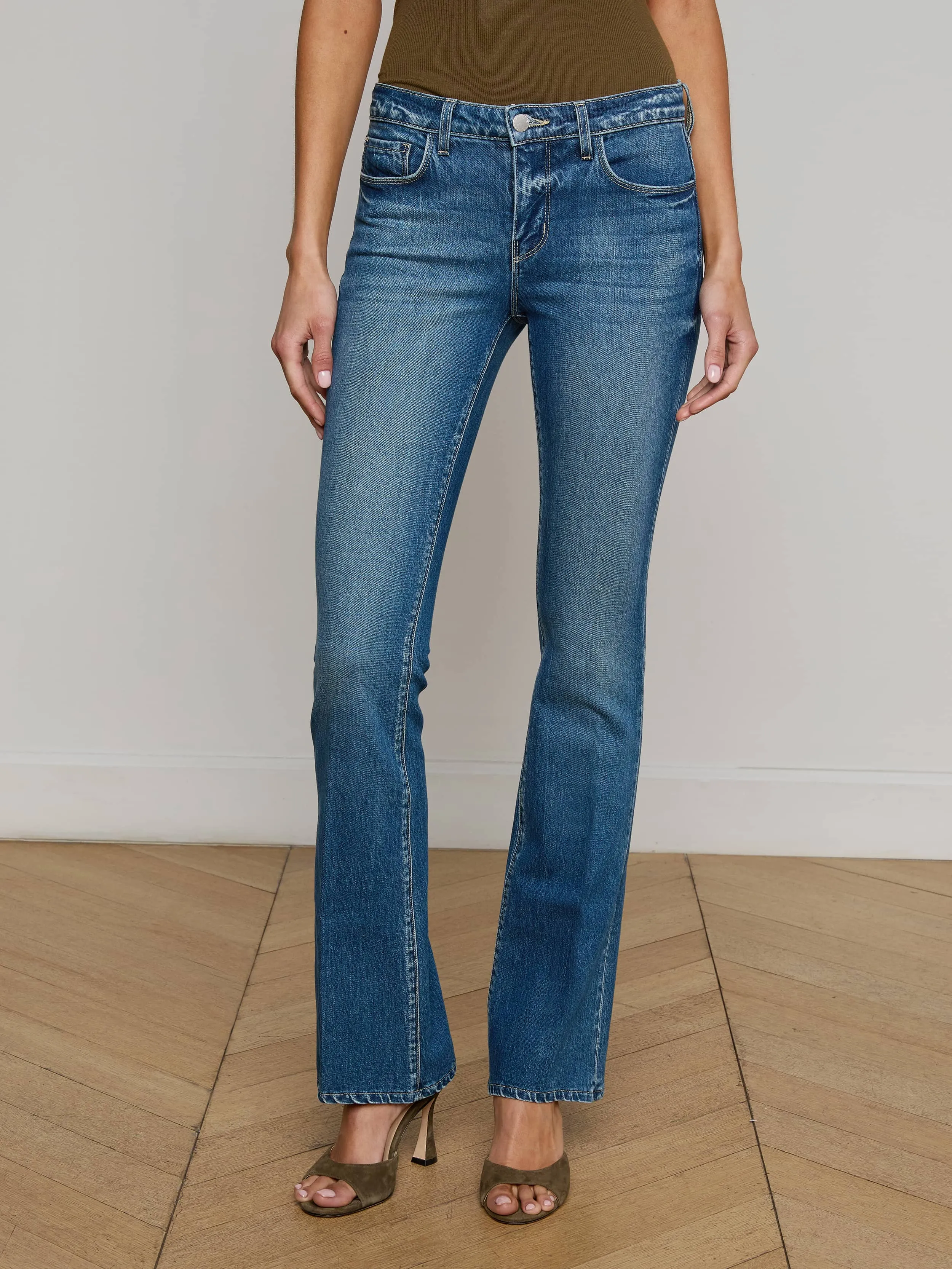 Cara Low-Rise Bootcut Jean sold by L'AGENCE product image thumbnail 3