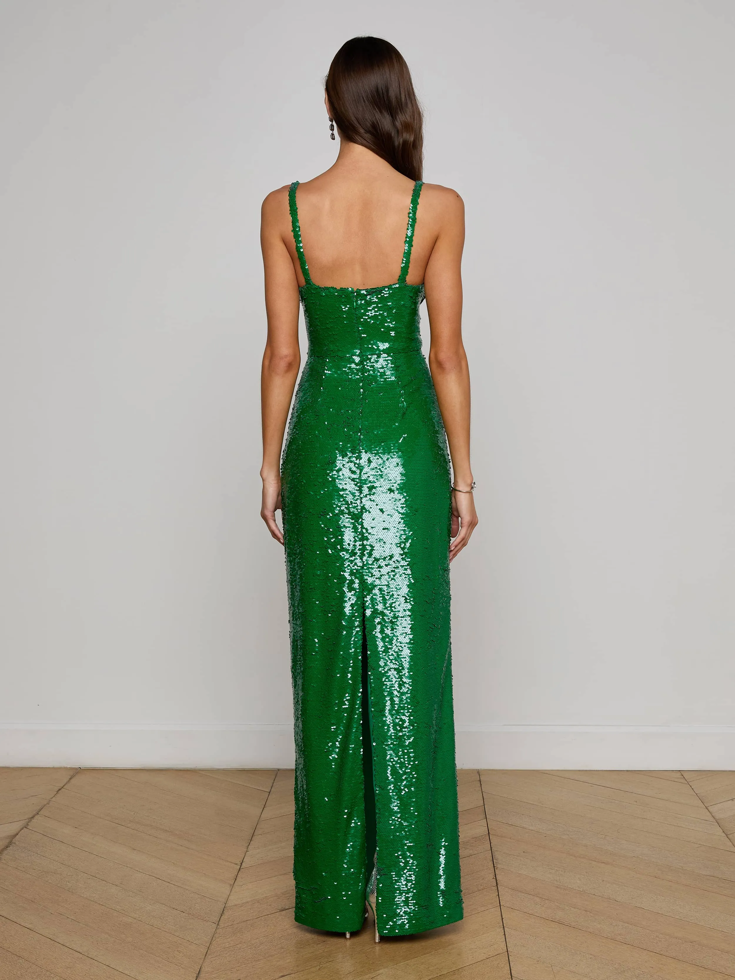 Karma Sequin Maxi Dress sold by L'AGENCE product image thumbnail 4