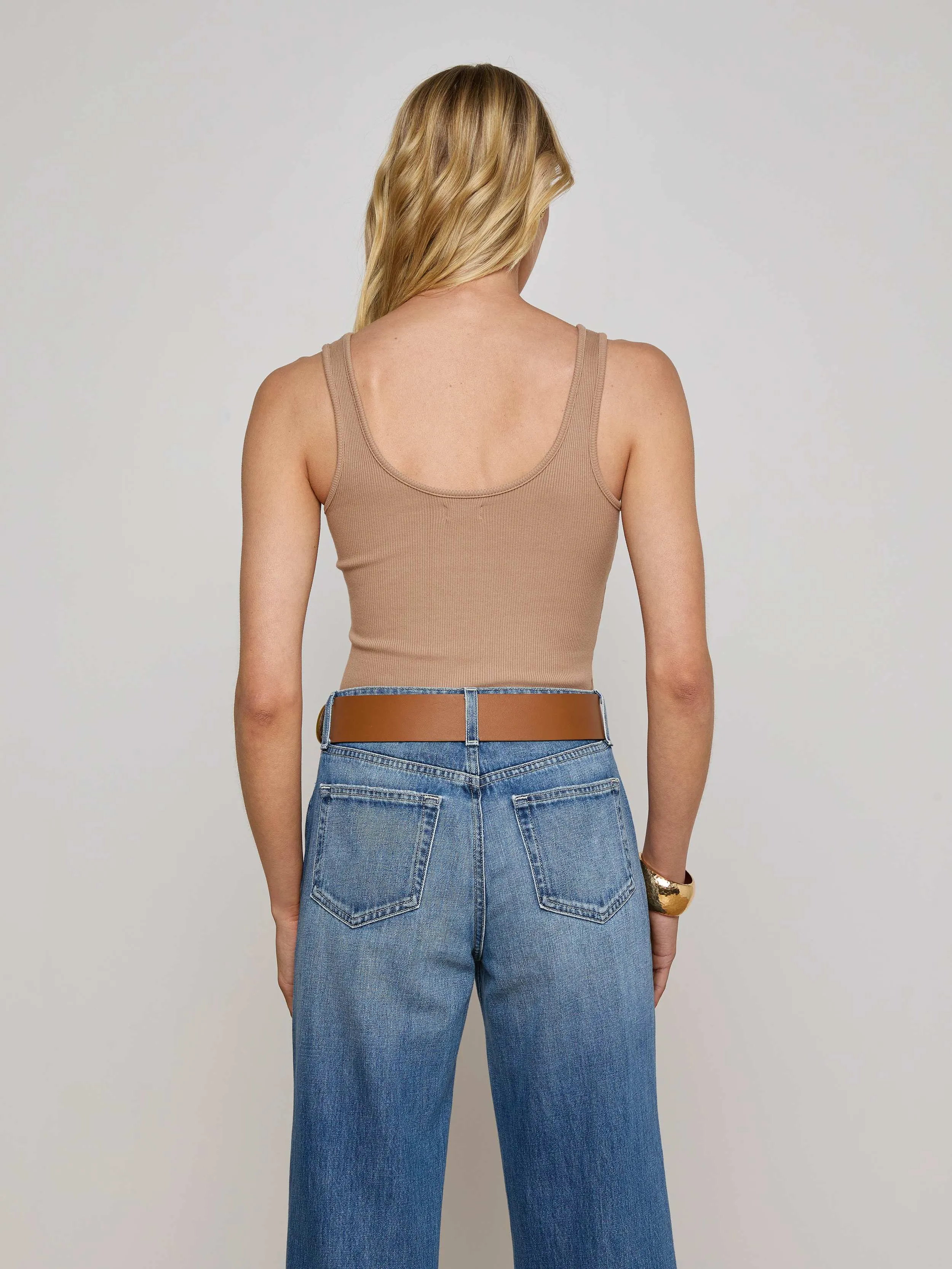 Nica Scoopneck Bodysuit sold by L'AGENCE product image thumbnail 4